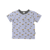 Korango Trucks and Diggers Print Tee - Blue