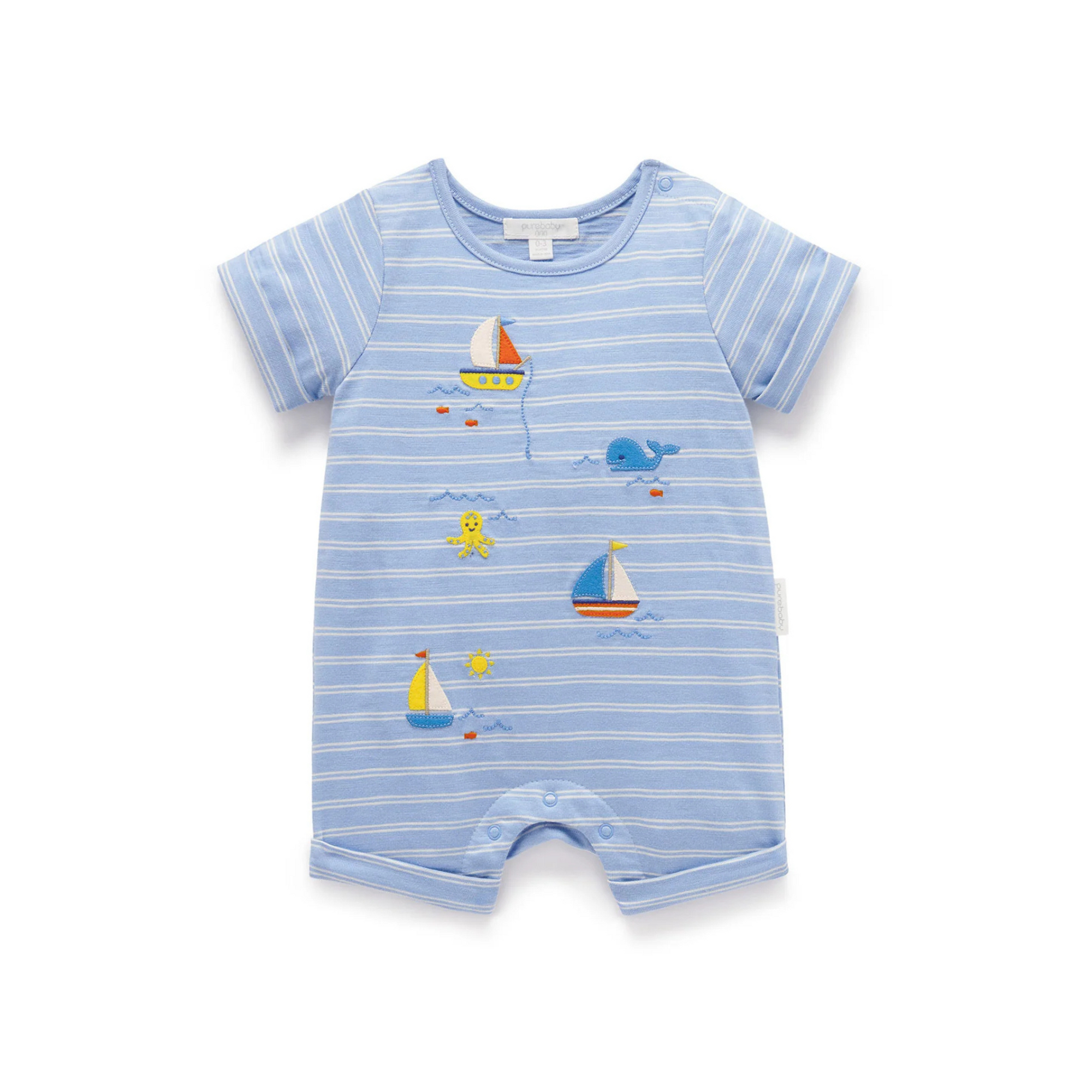 Purebaby Sail Away Short Growsuit