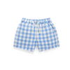 Purebaby Gingham shorts- Ocean