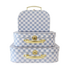 Alimrose Blue Check Carry Cases - sold separately