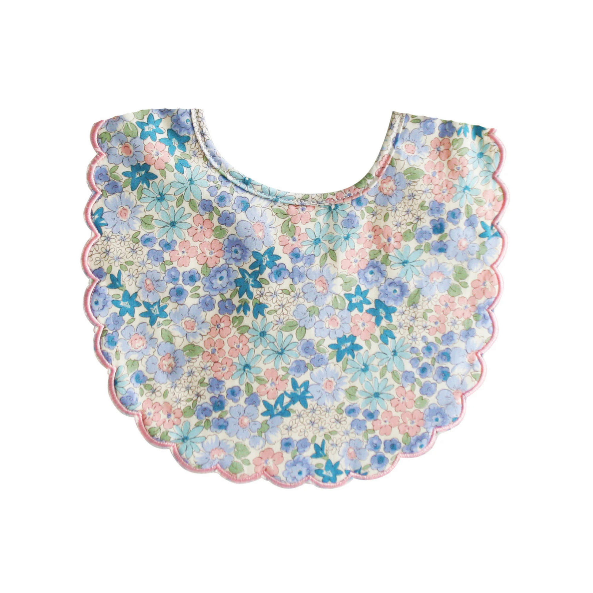 Alimrose Scallop Bib Liberty Blue