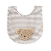 Alimrose Sherpa Bear Bib - Oatmeal