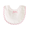 Alimrose Scallop Edge Spot Pink Bib