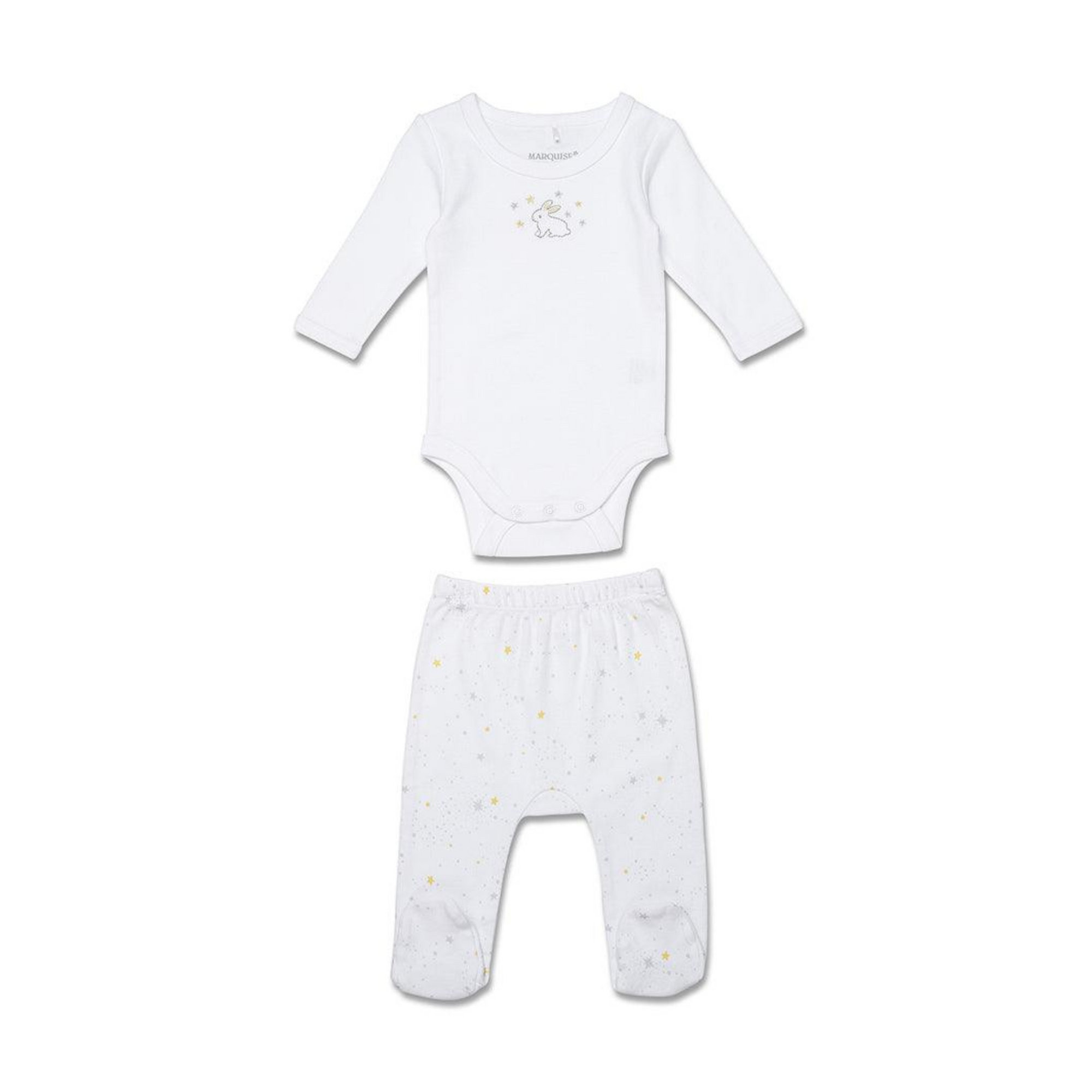 Marquise Bunny Bodysuit and Yellow & Grey Leggings