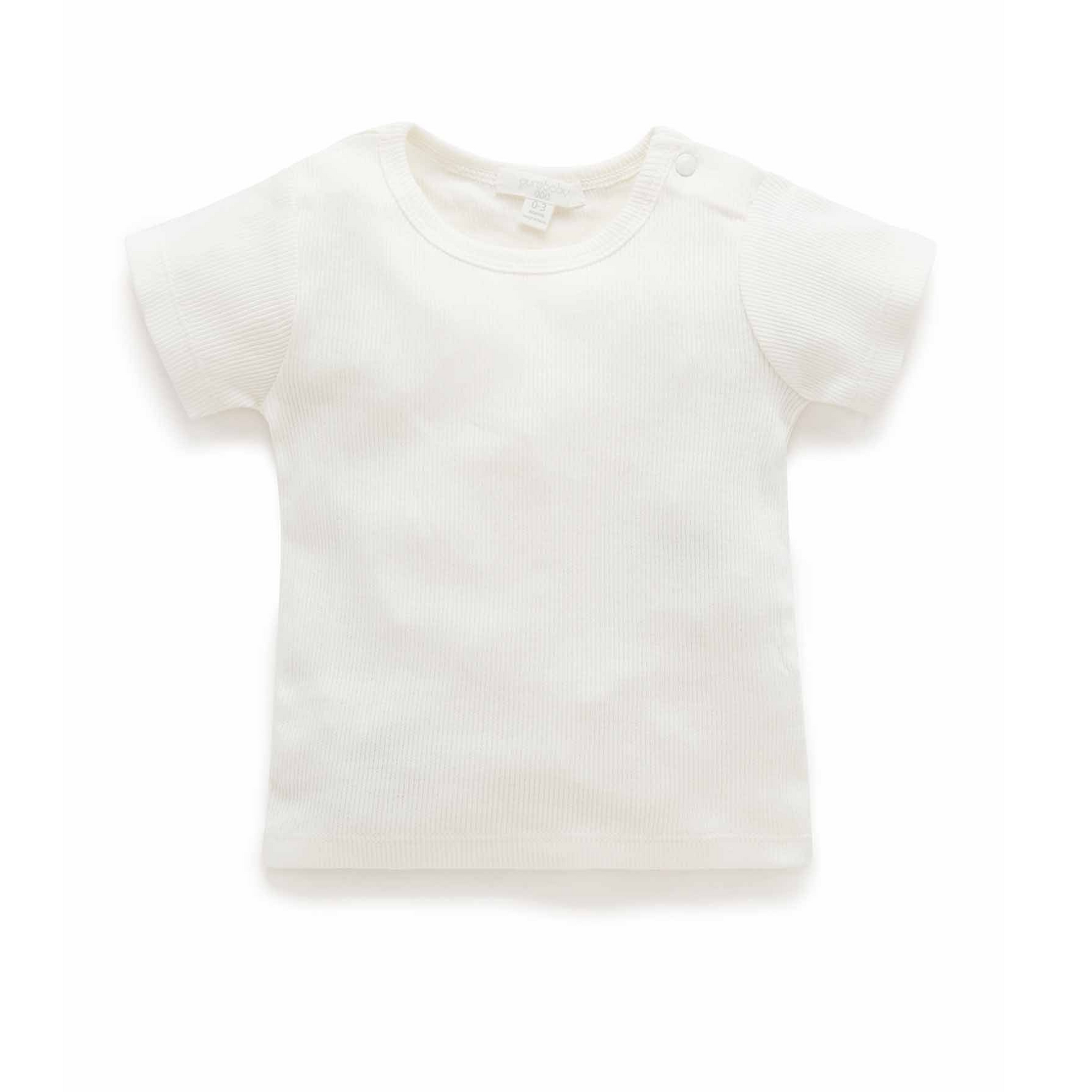 Purebaby Everyday Short Sleeve Tee - Vanilla