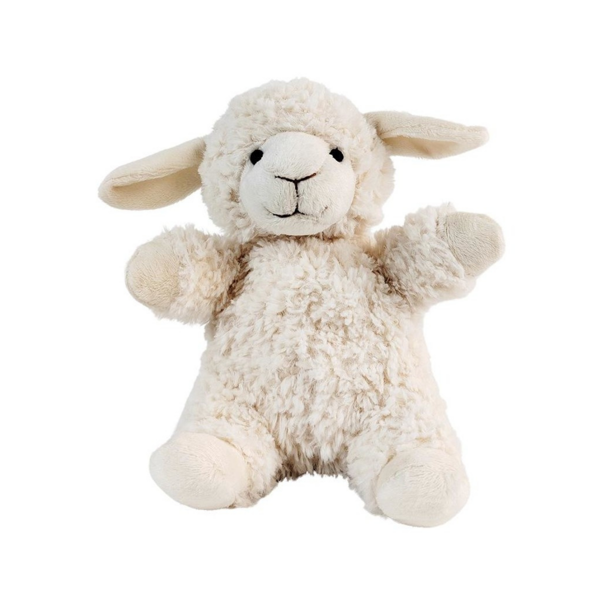 Curly Sheep Soft Toy White (18cm)