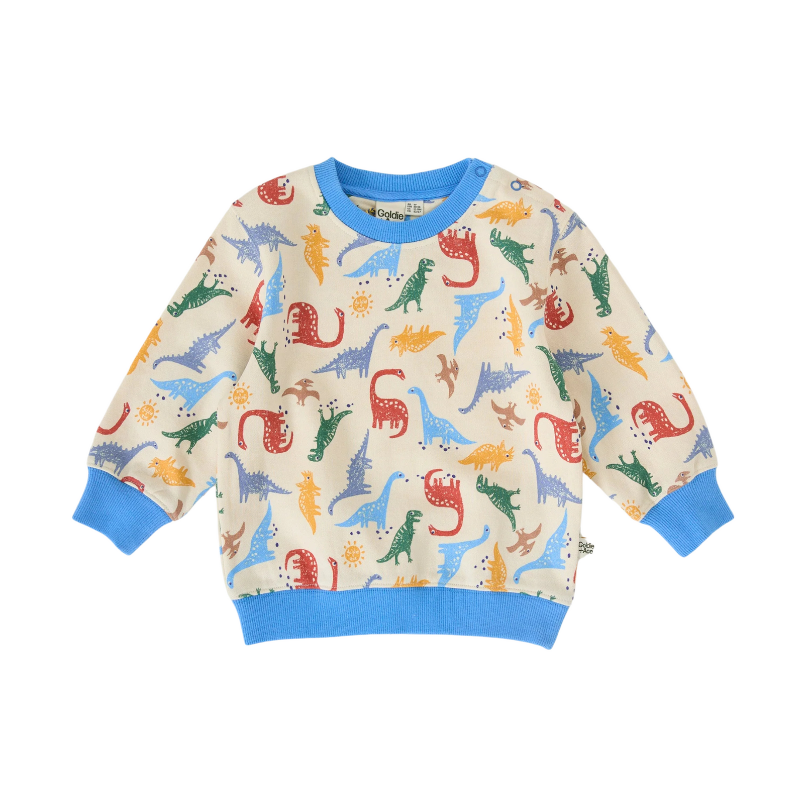 Goldie and Ace Dino-Mite Relaxed Terry Sweater