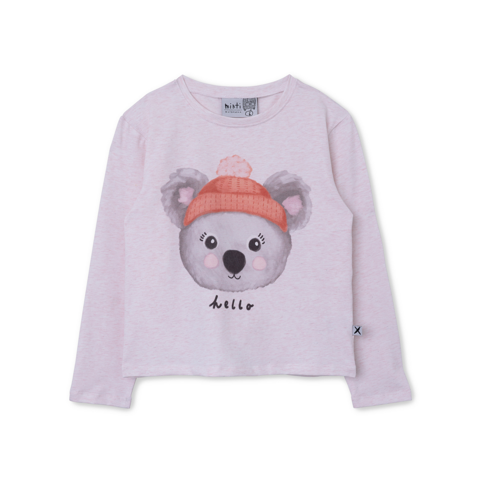 Minti Warm Koala Tee - Oatmeal Marl