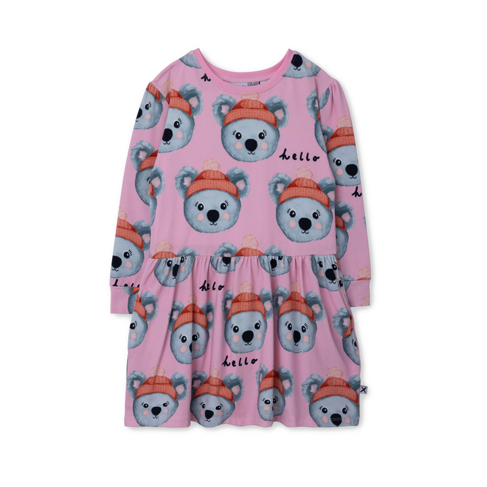Minti Warm Koalas Dress - Pink