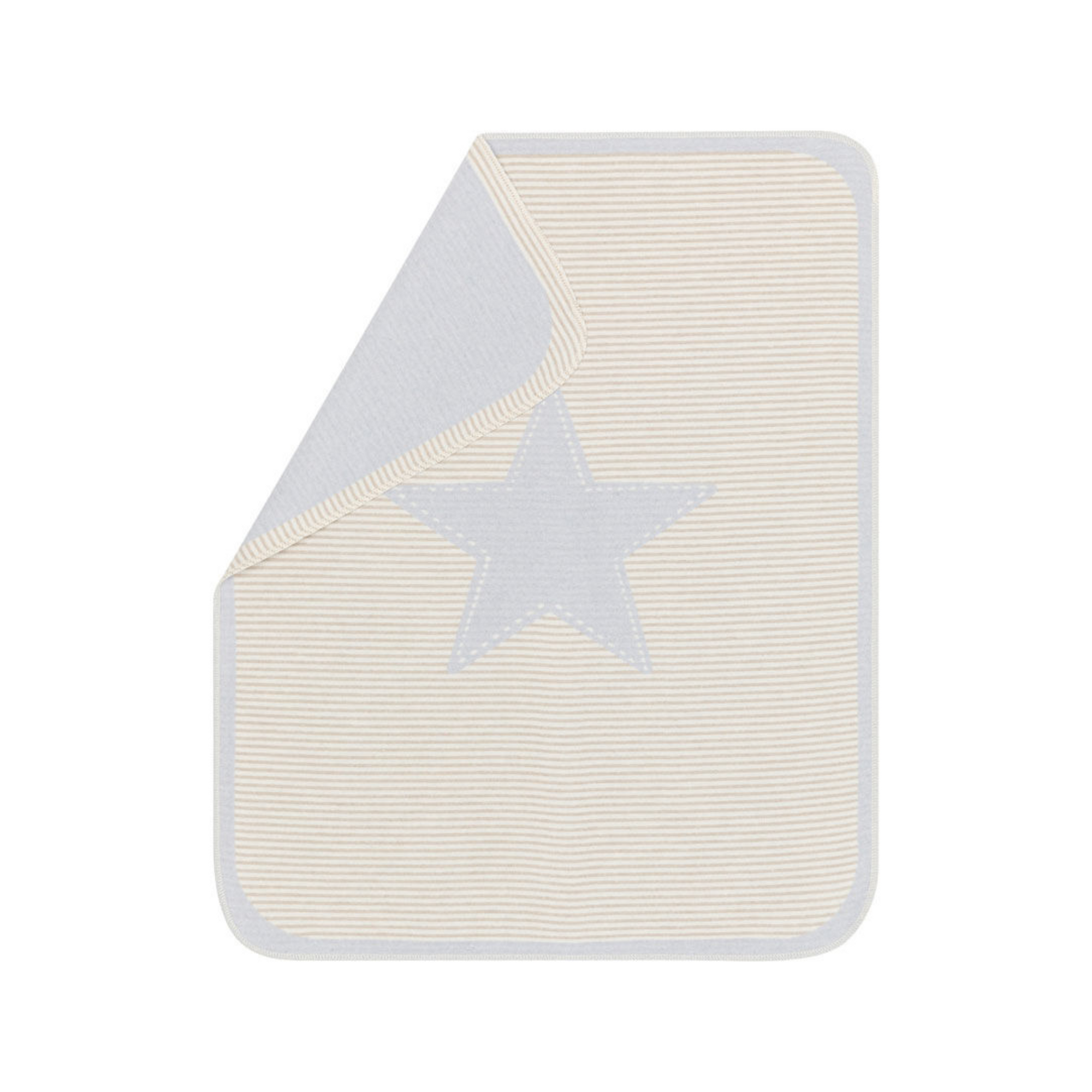 David Fussenegger Light Blue Star Juwel Bassinet Blanket