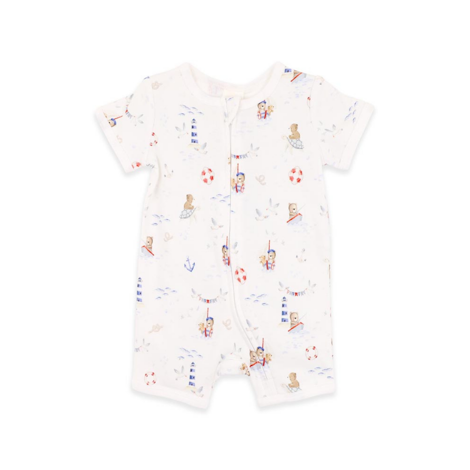 Bebe Axel Organic Print SS Zipsuit