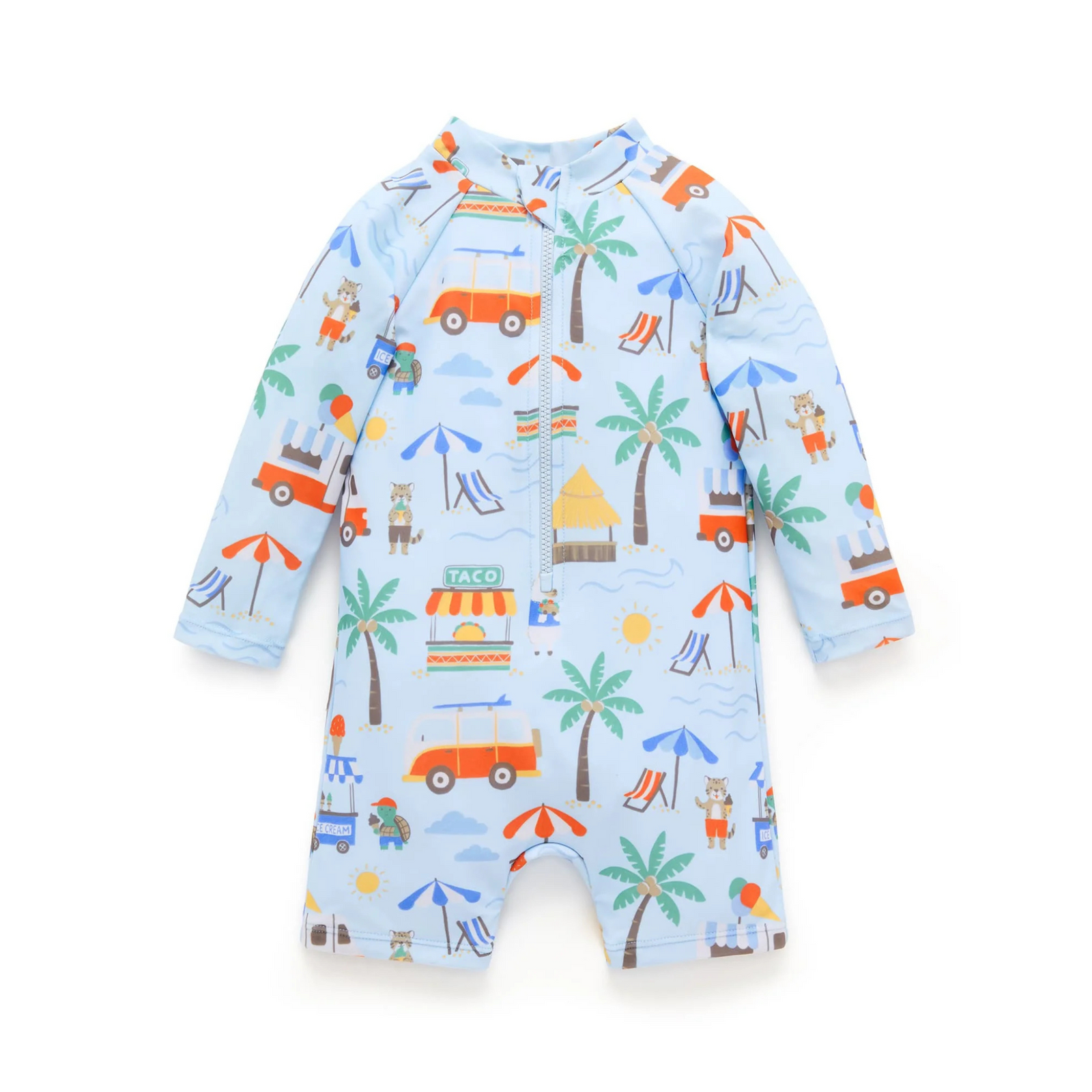 Purebaby Cancun Long Sleeve Rashie Sunsuit
