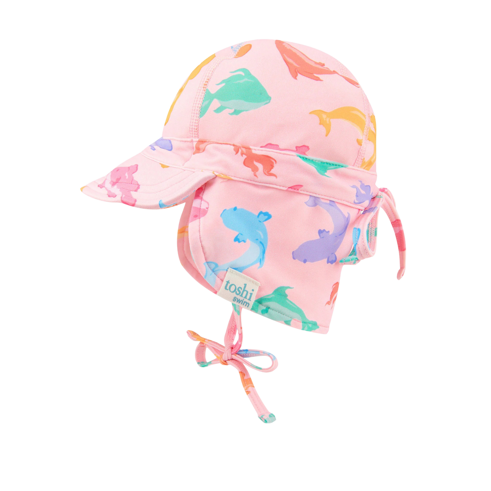 Toshi Swim Baby Flap Cap Classic - Dishy Fishy