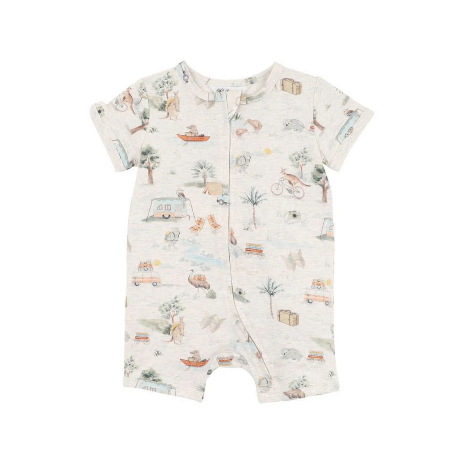 Bebe Ivan Short Sleeve Zipsuit