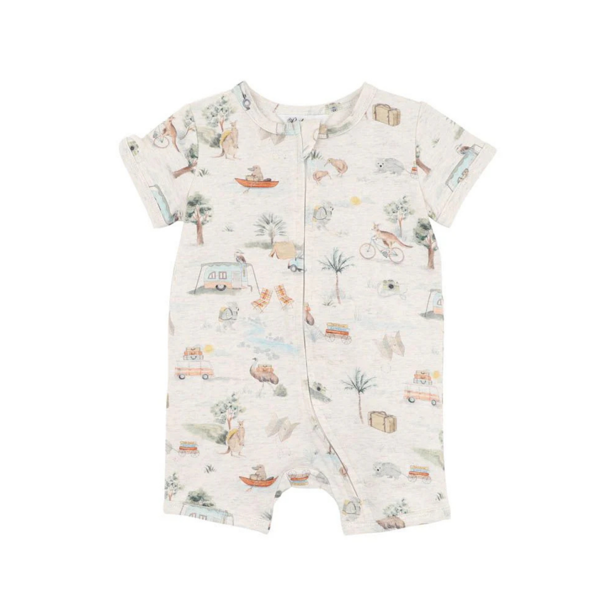 Bebe Ivan Short Sleeve Zipsuit