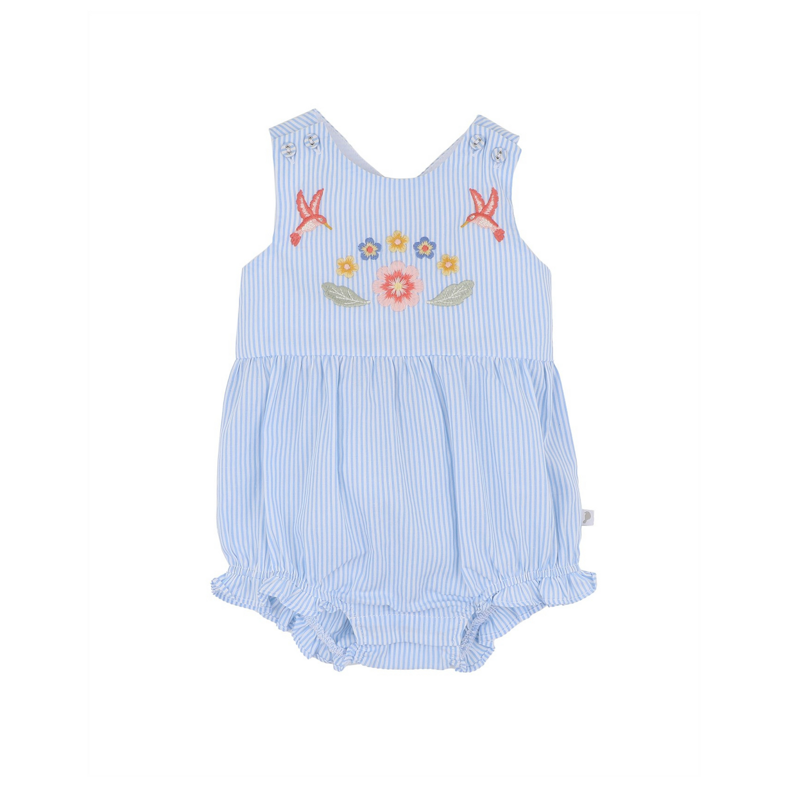 Fox & Finch Songbird Stripe Embroidered Bodysuit