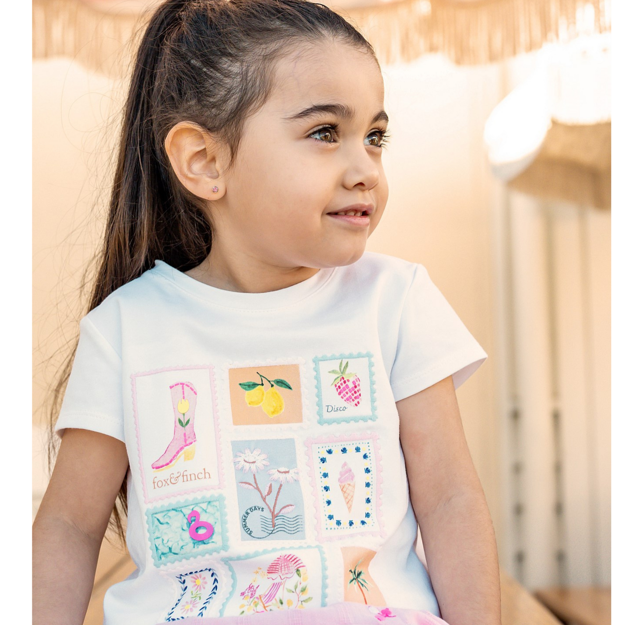 Fox & Finch Summer Vacay Holiday Stamp Tee