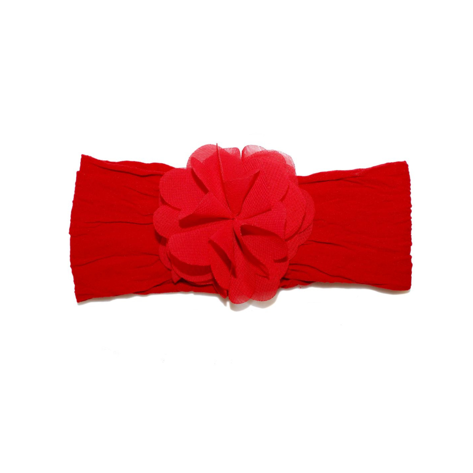 Goody Gumdrops Flower Stocking Baby headband - Red