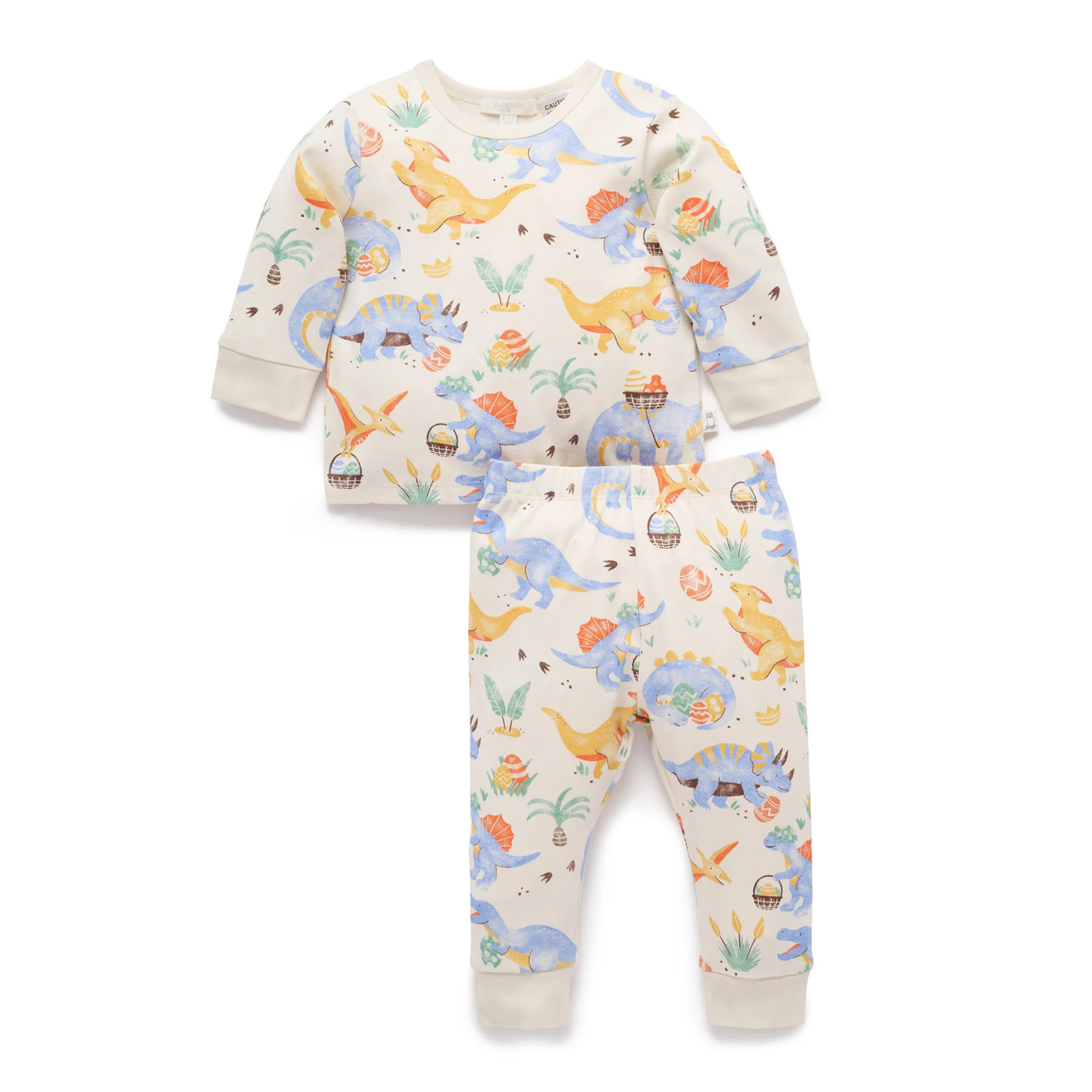 Purebaby Dino Dash Easter PJ Set