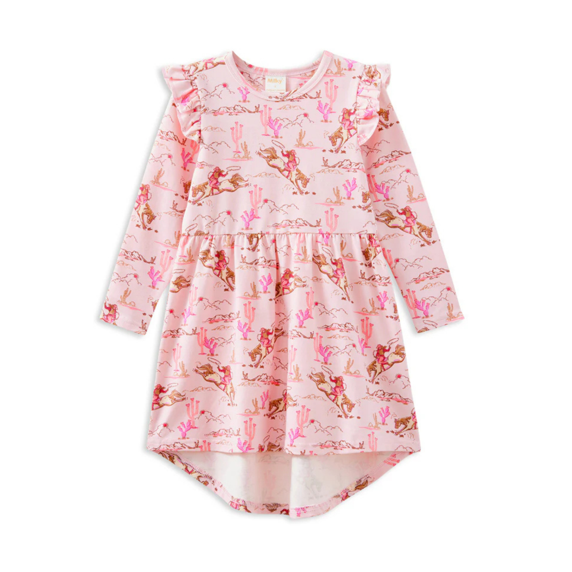 Milky Rowdy Rider Dress - Lotus Pink