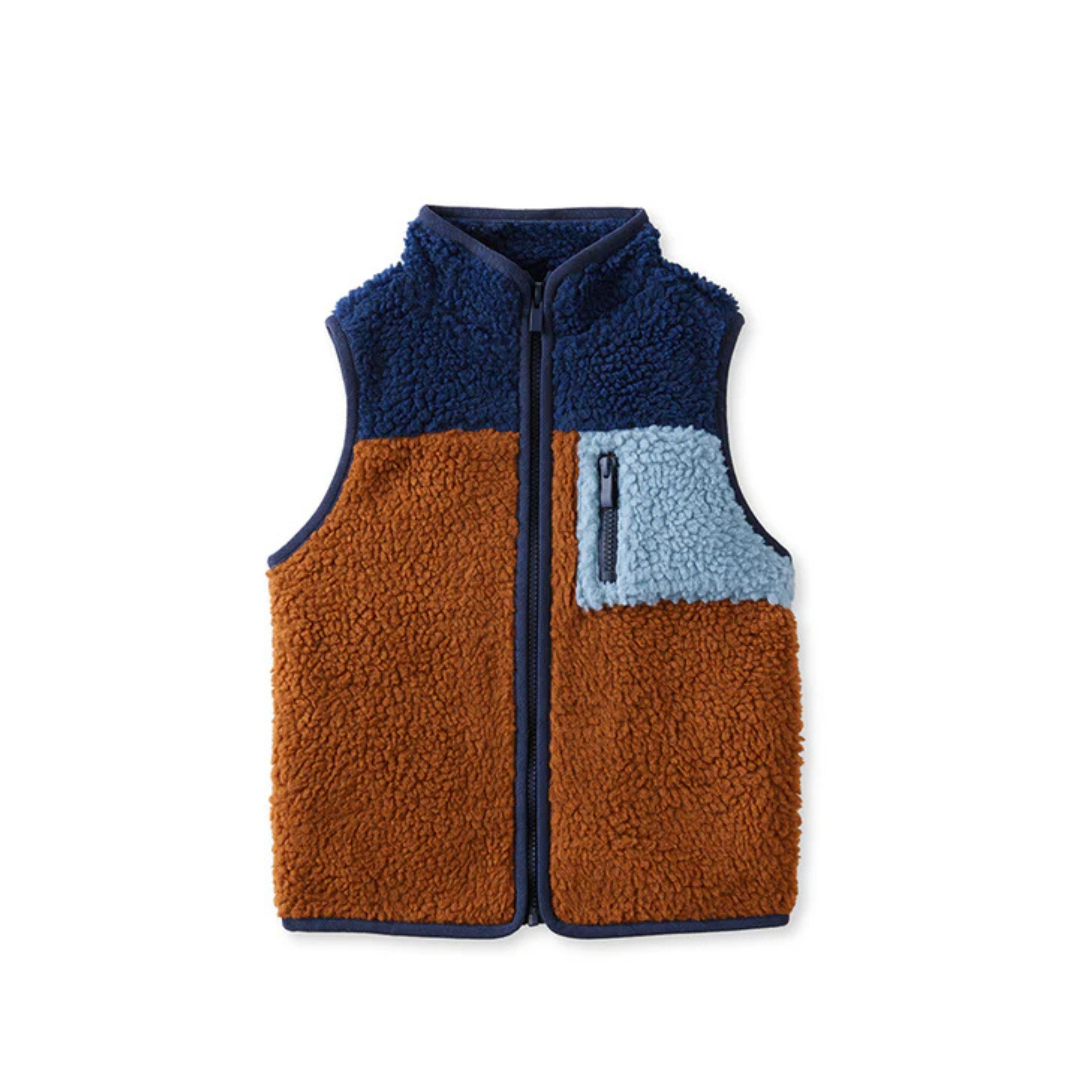 Milky Ranger Sherpa Vest - Ink - Multi