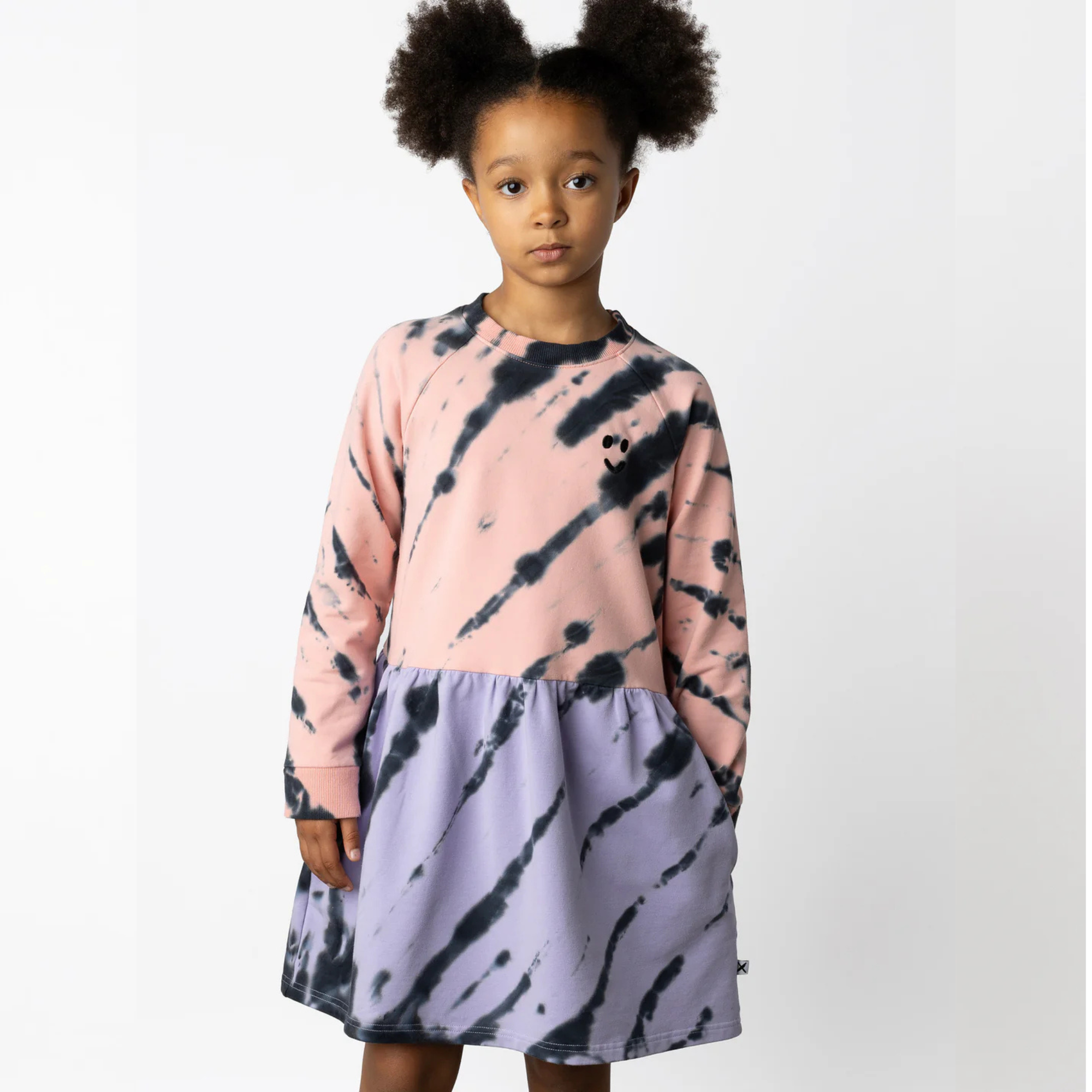 Minti Duo Tie Dye Dress - Pink/Purple
