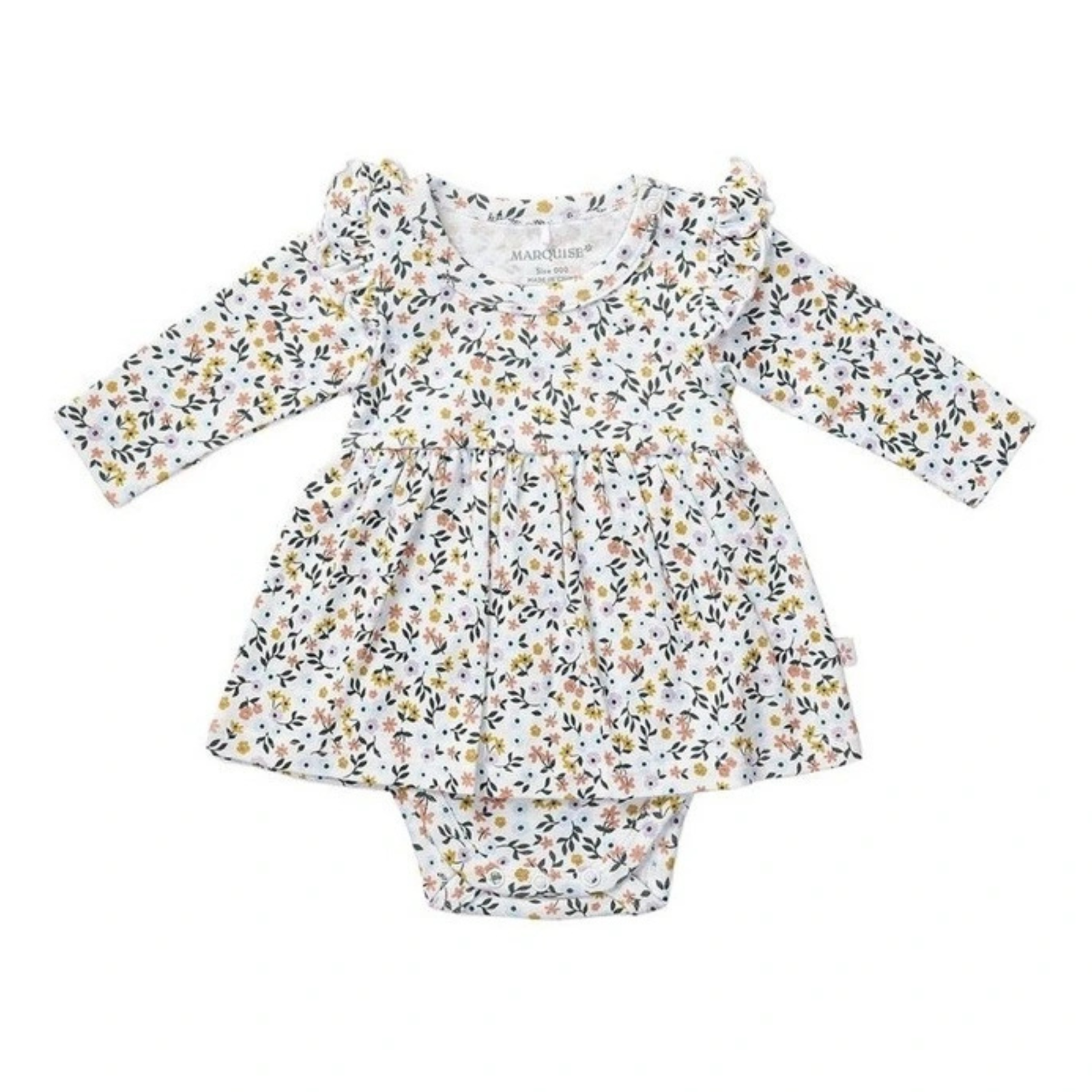 Marquise Meadows Frill Bodysuit Dress