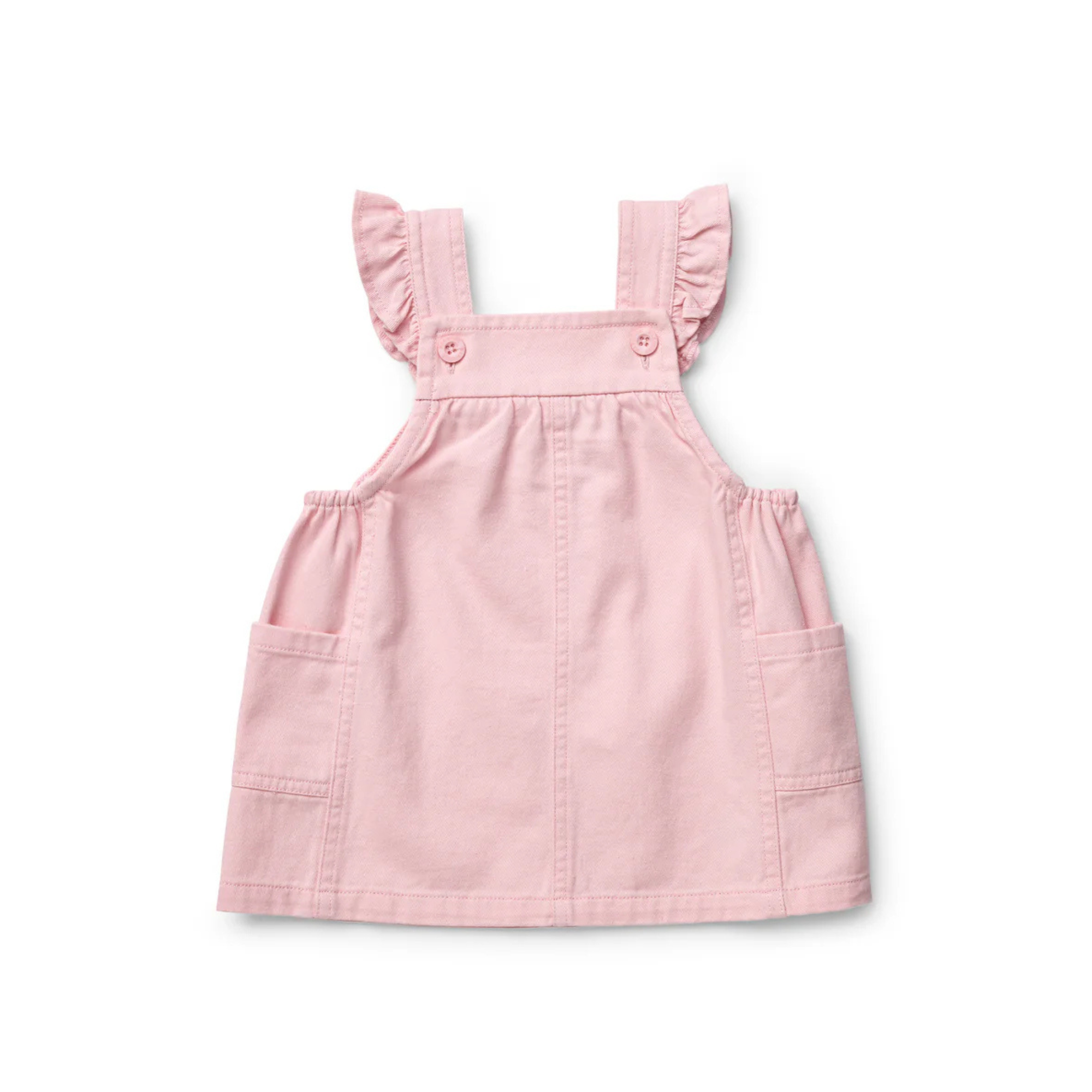 Marquise Pink Denim Frill Dress