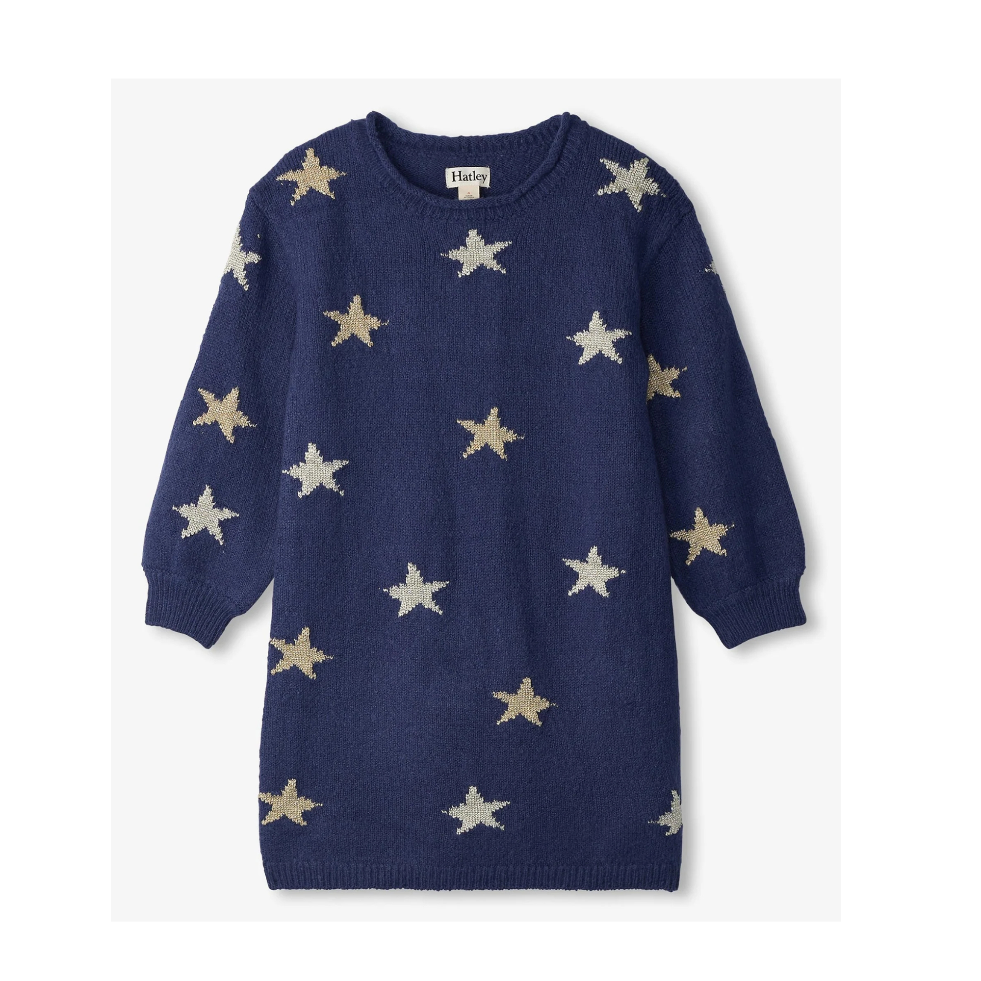 Hatley Blue Starlight Easy Sweater Dress - Patriot Blue