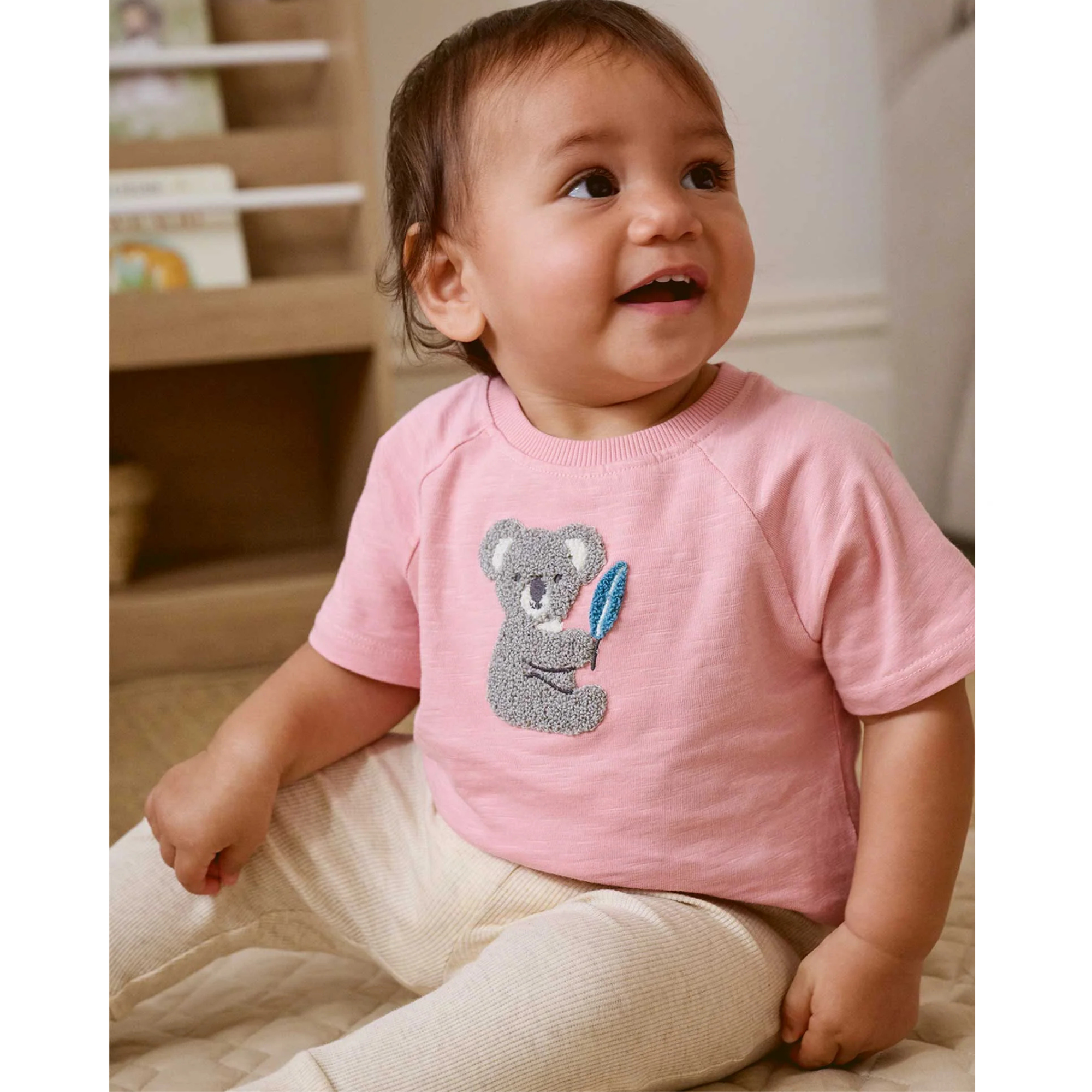 Purebaby Koala Gum Leaf Tee