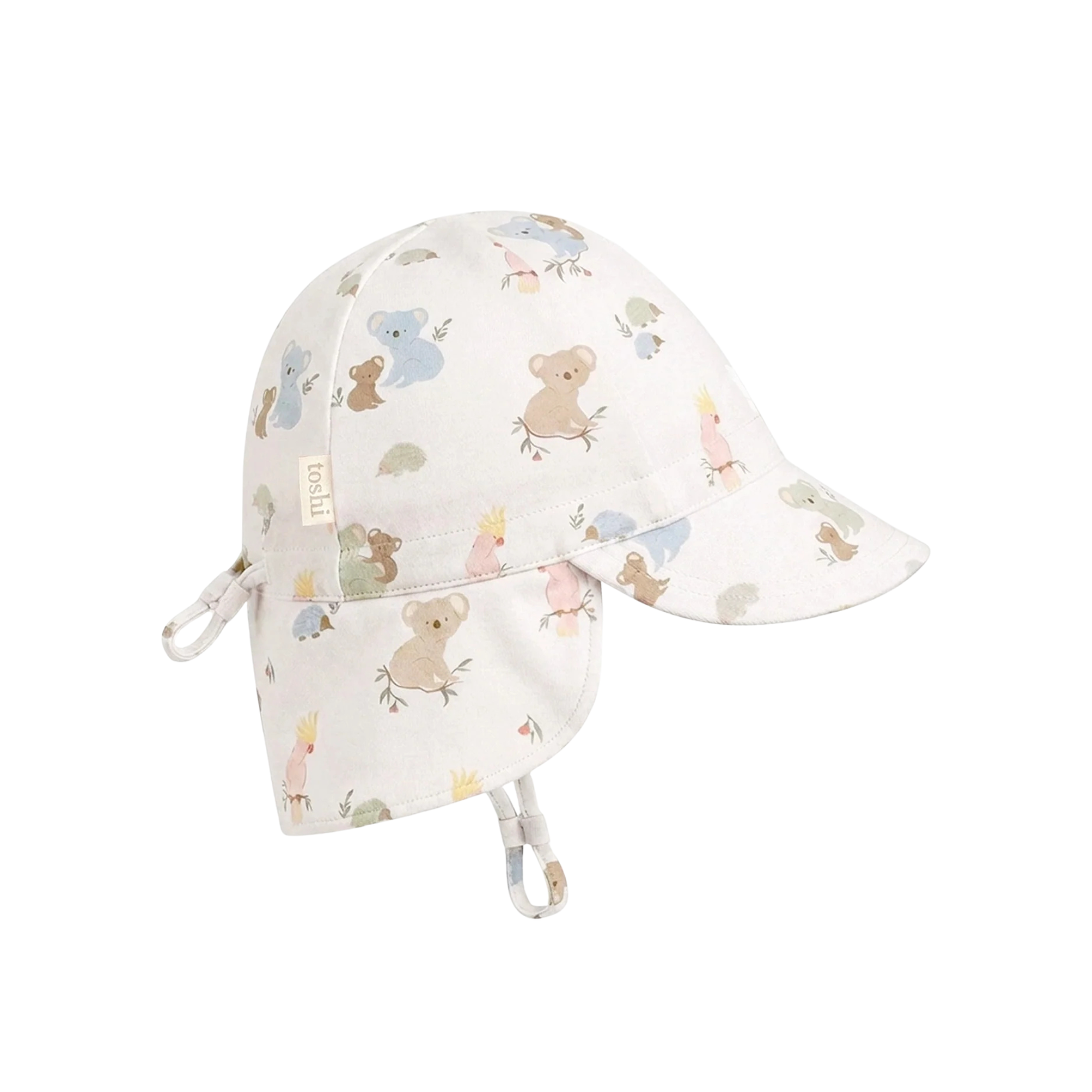 Flap Cap Arcadia Gumnut Babies Cloud
