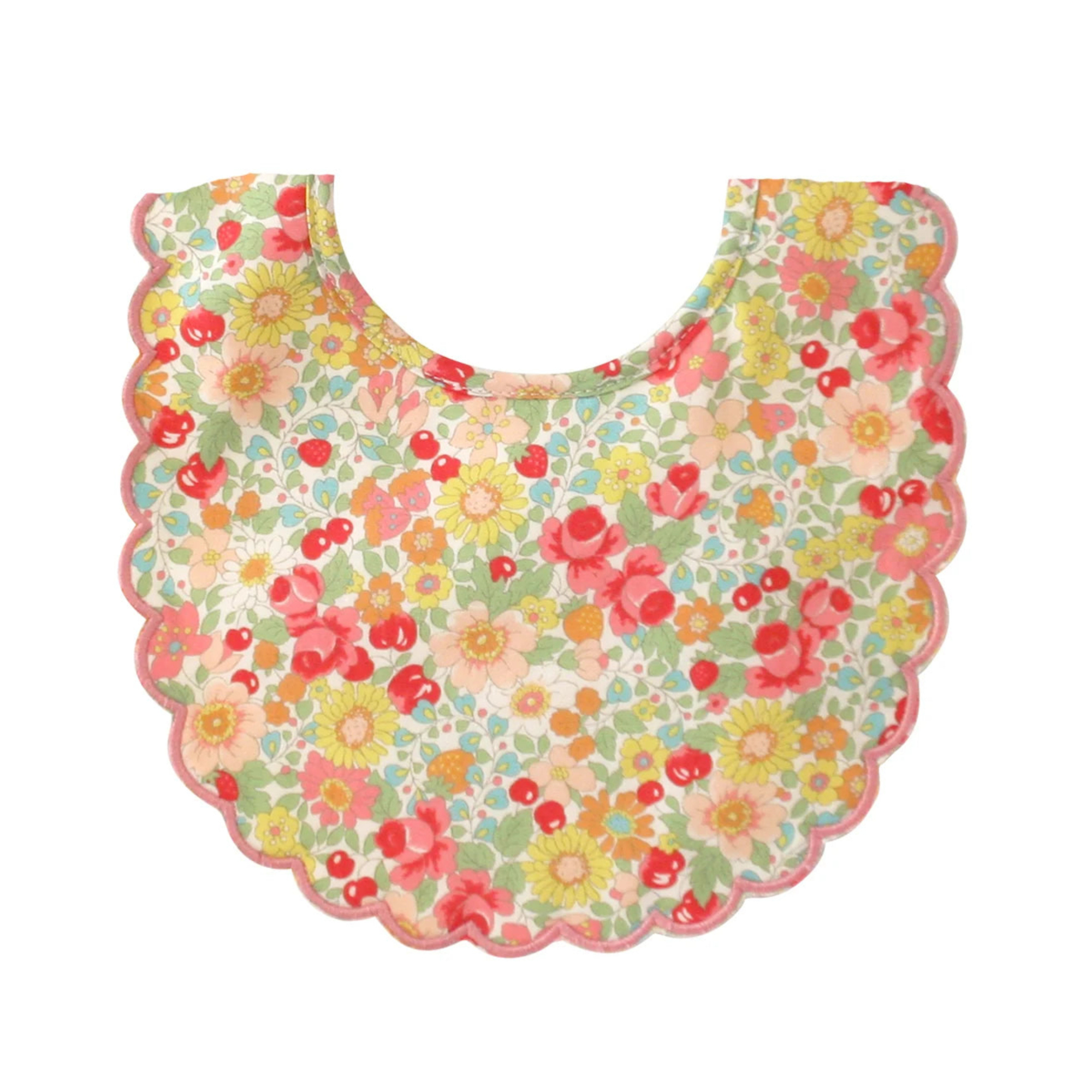 Alimrose Scallop Bib Spring Blossom