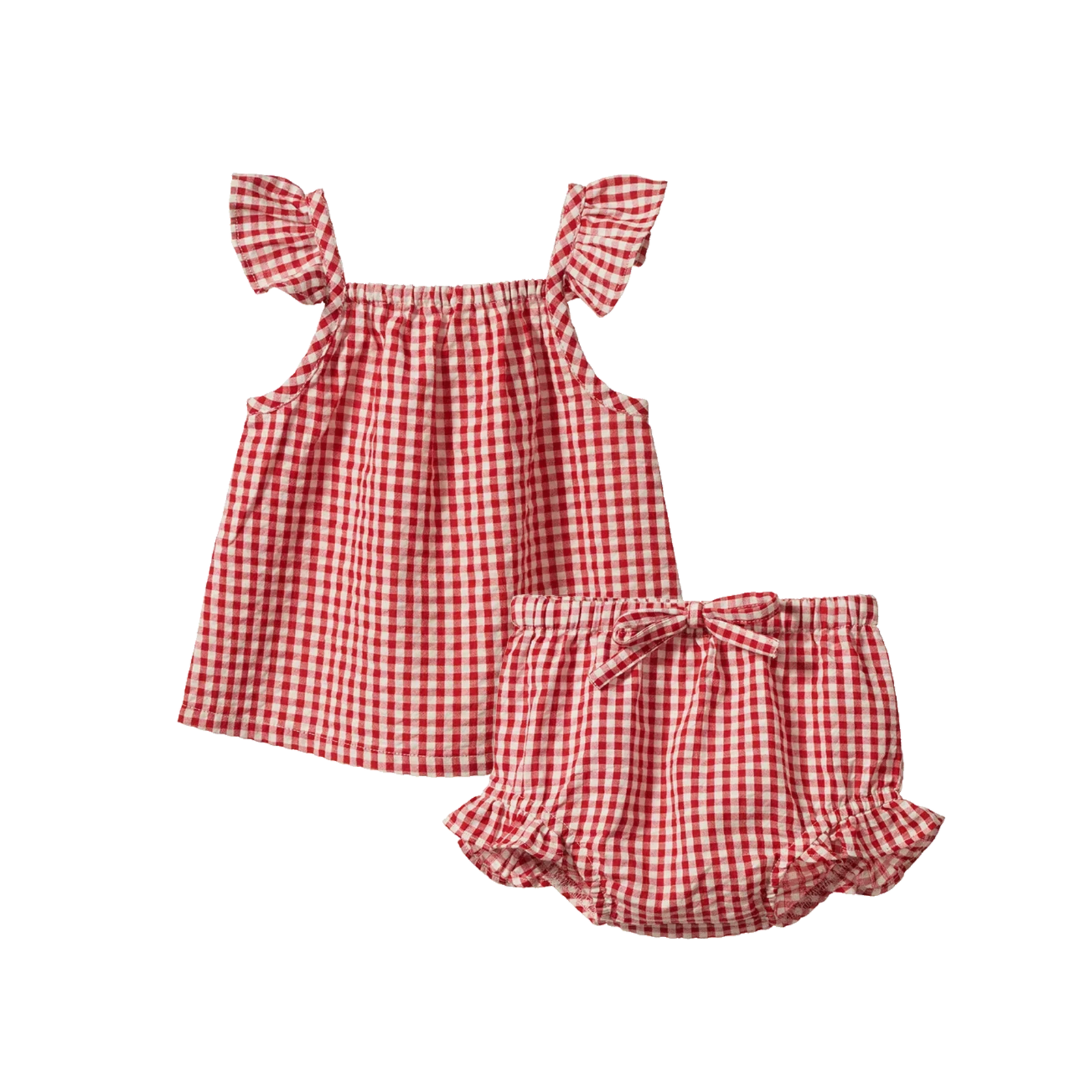 Petal Set - Red Gingham