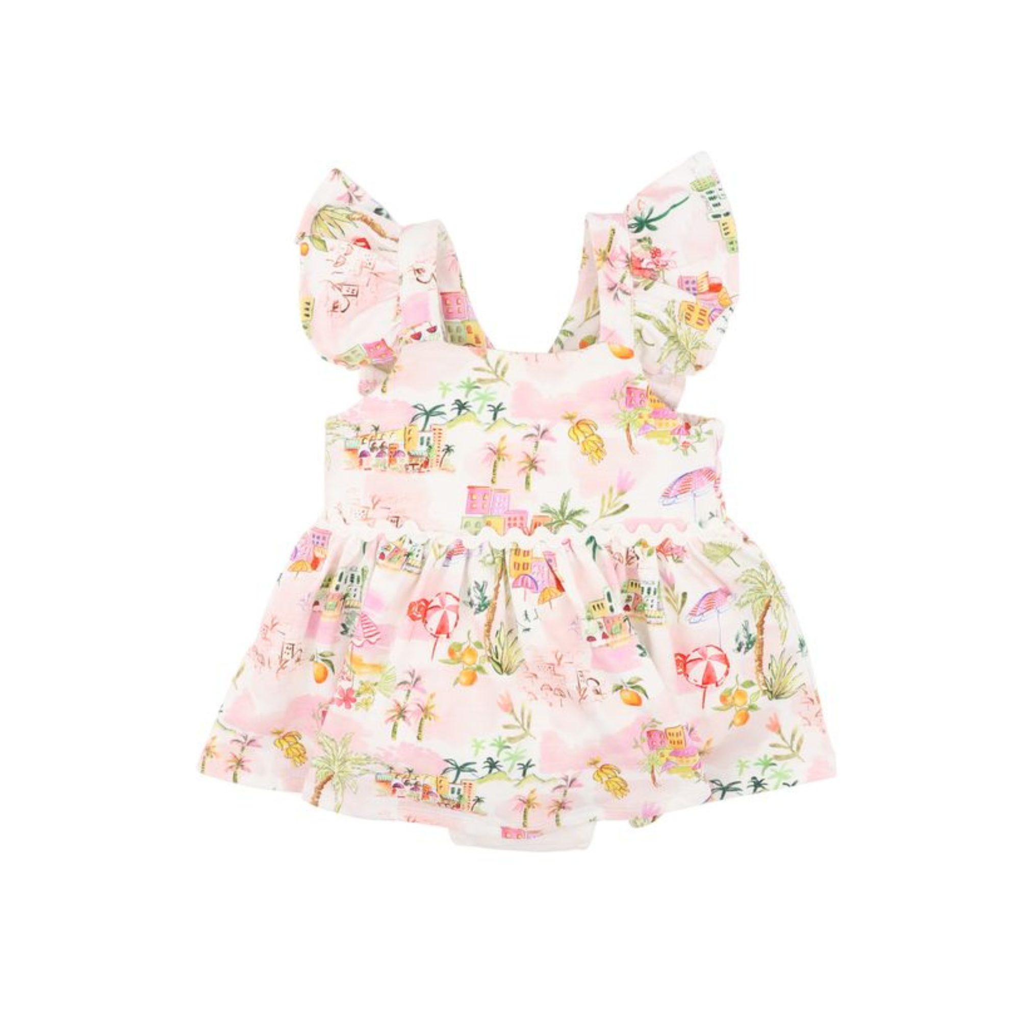 Paradiso Print Organic Overlay Dress