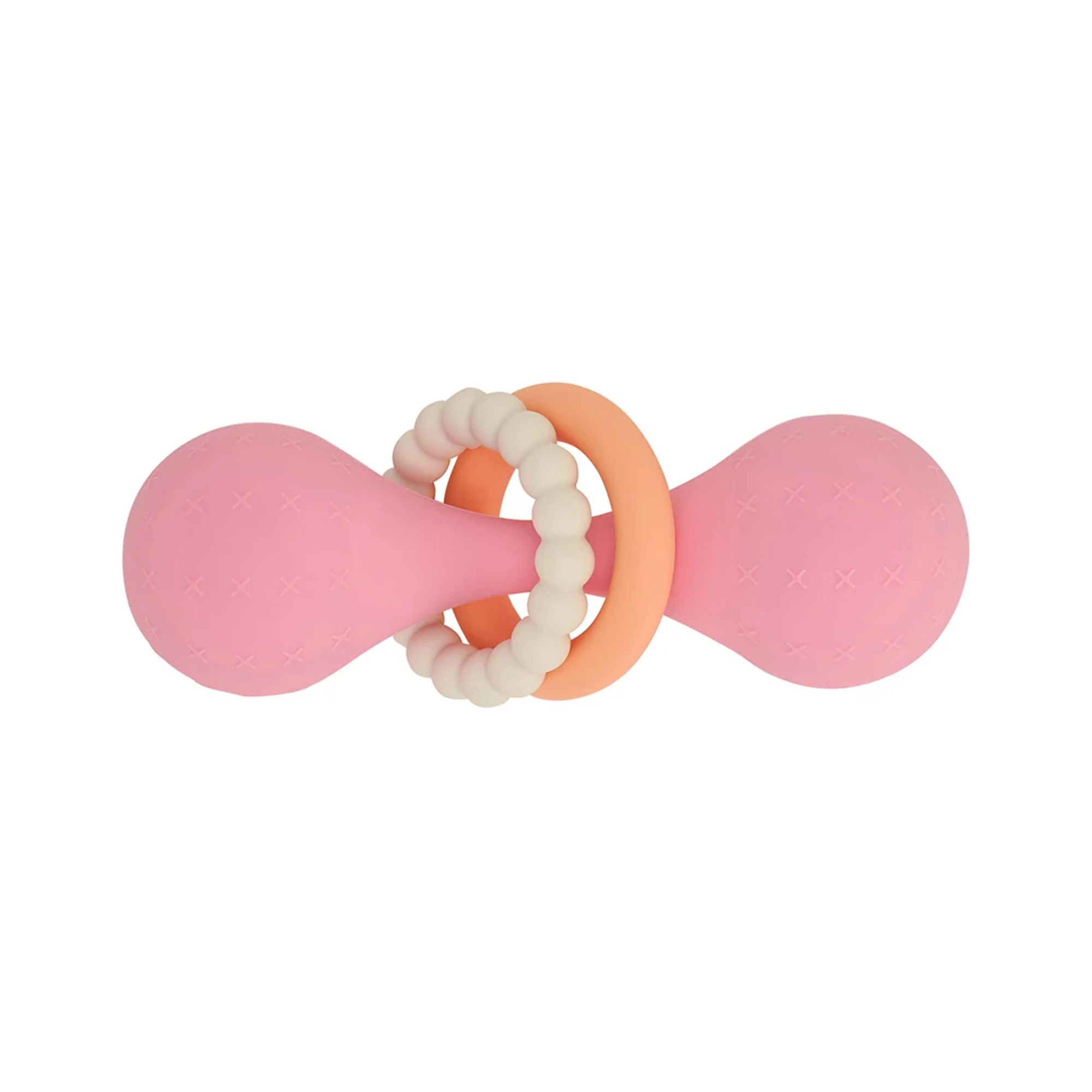 Annabel Trends Silicone Dumbbell Rattle - Pink