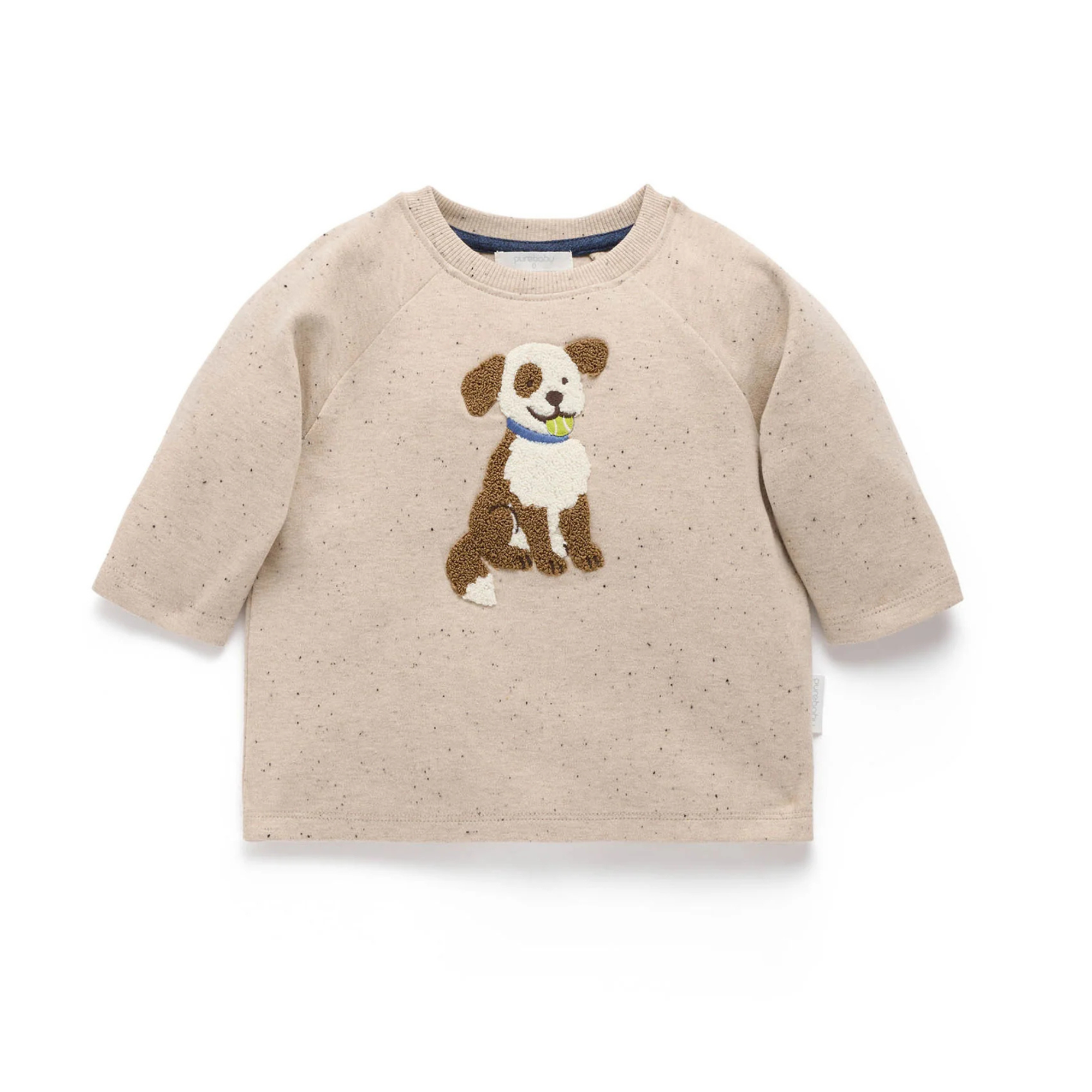 Doggy Thick Long Sleeve Tee - Oatmeal Neppy