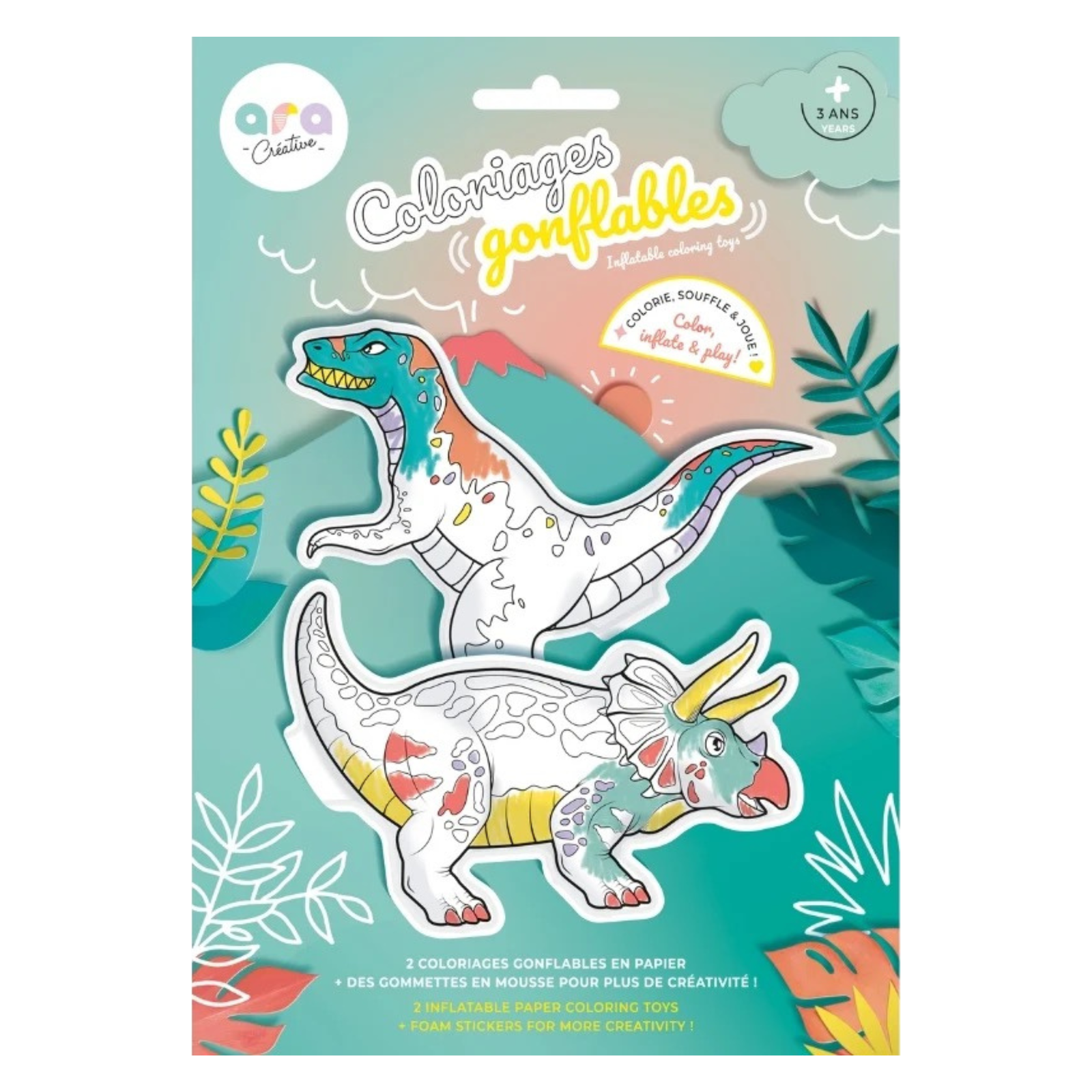 Inflatable Colouring Toy - Dinosaur