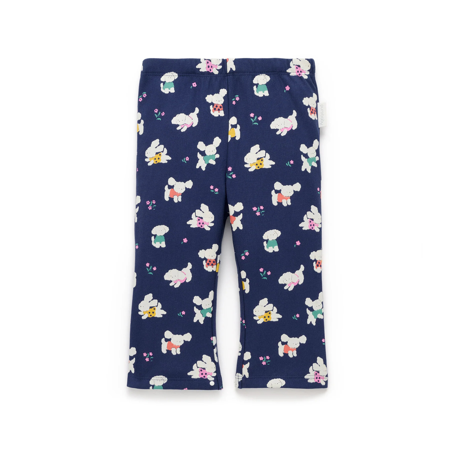 Playful Poodle Flared Leggings