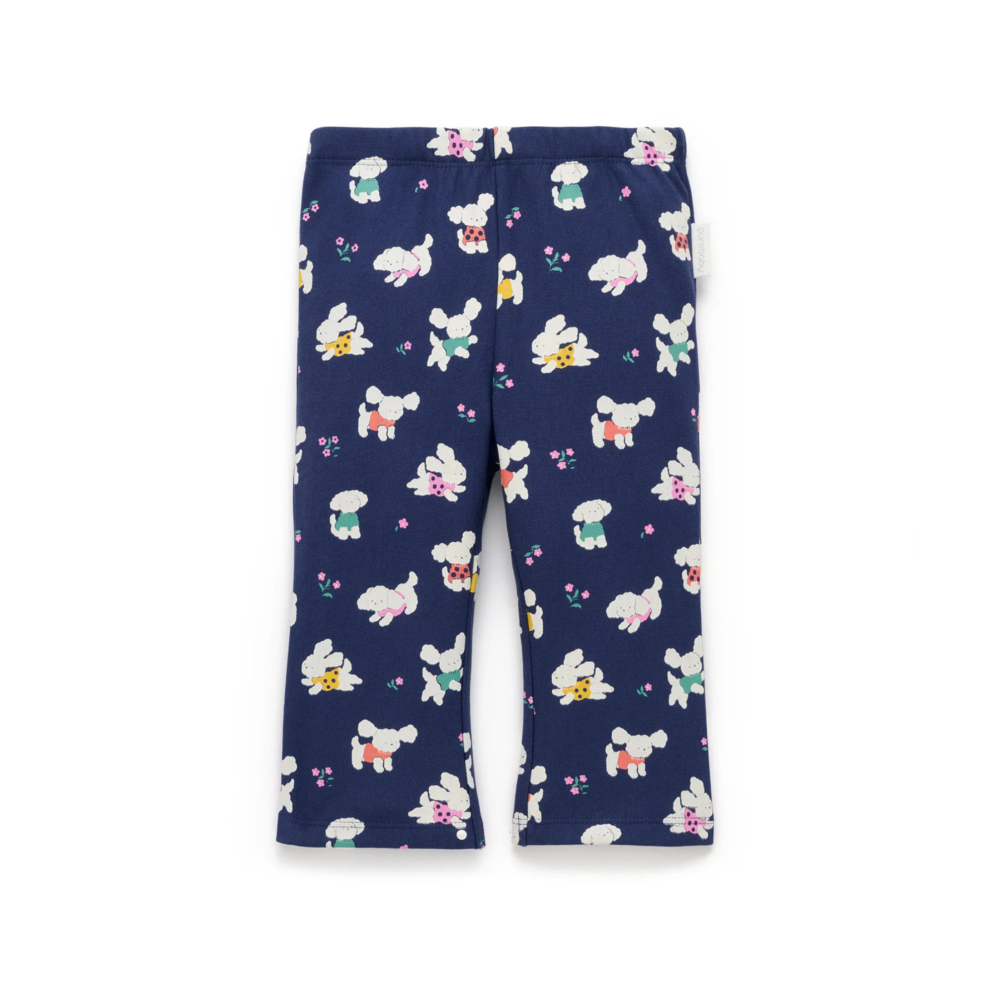 Playful Poodle Flared Leggings