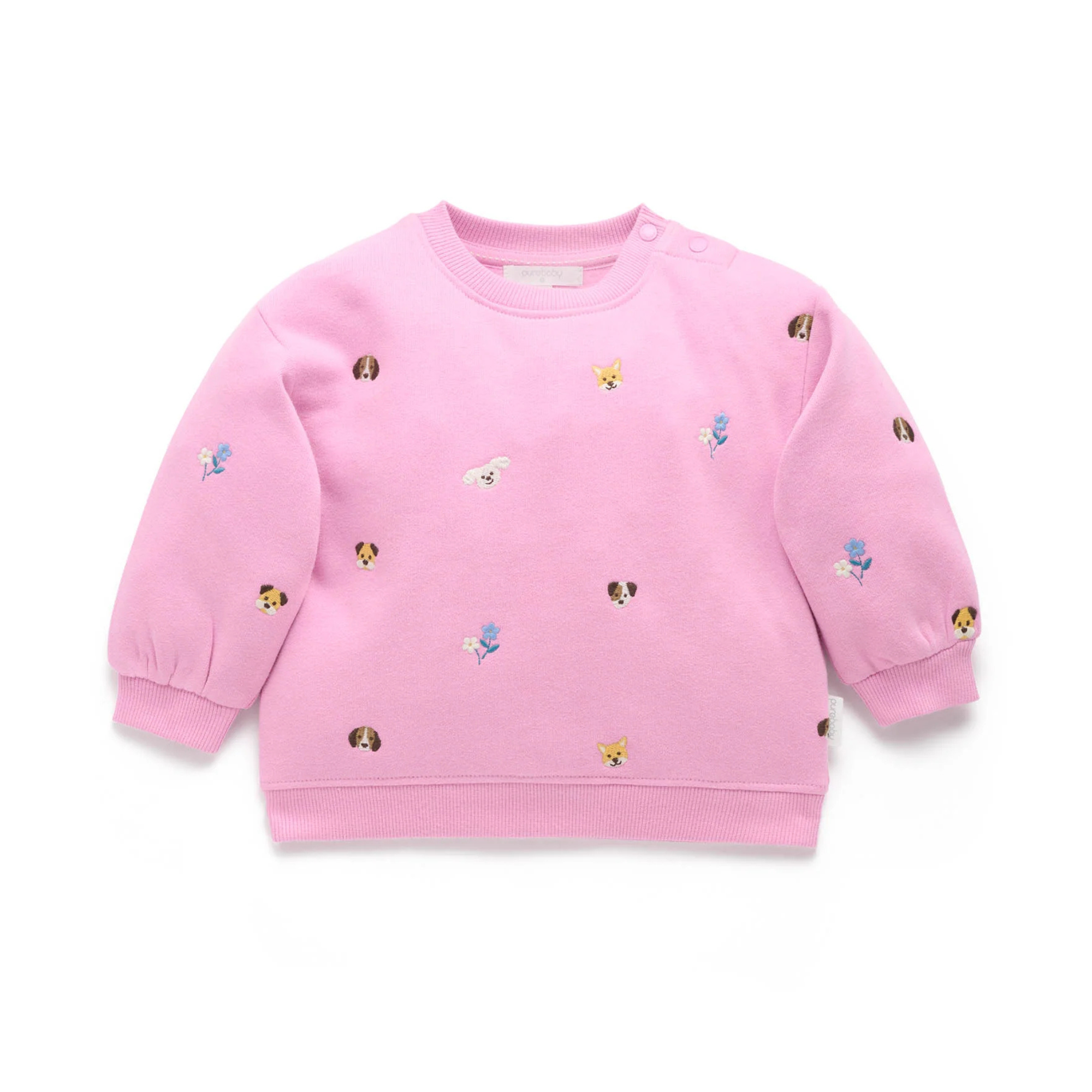 Puppy Embroidered Windcheater