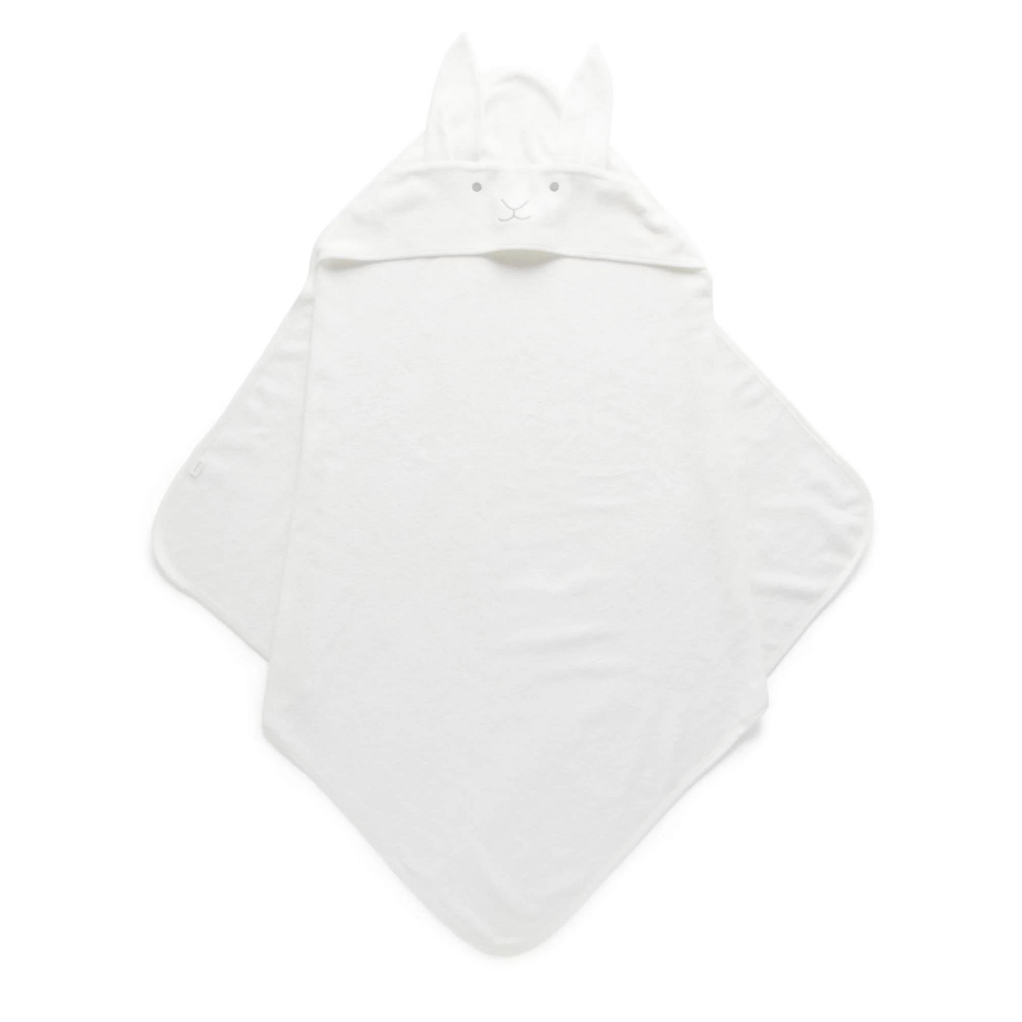 Purebaby Hooded Towel - Vanilla Bunny
