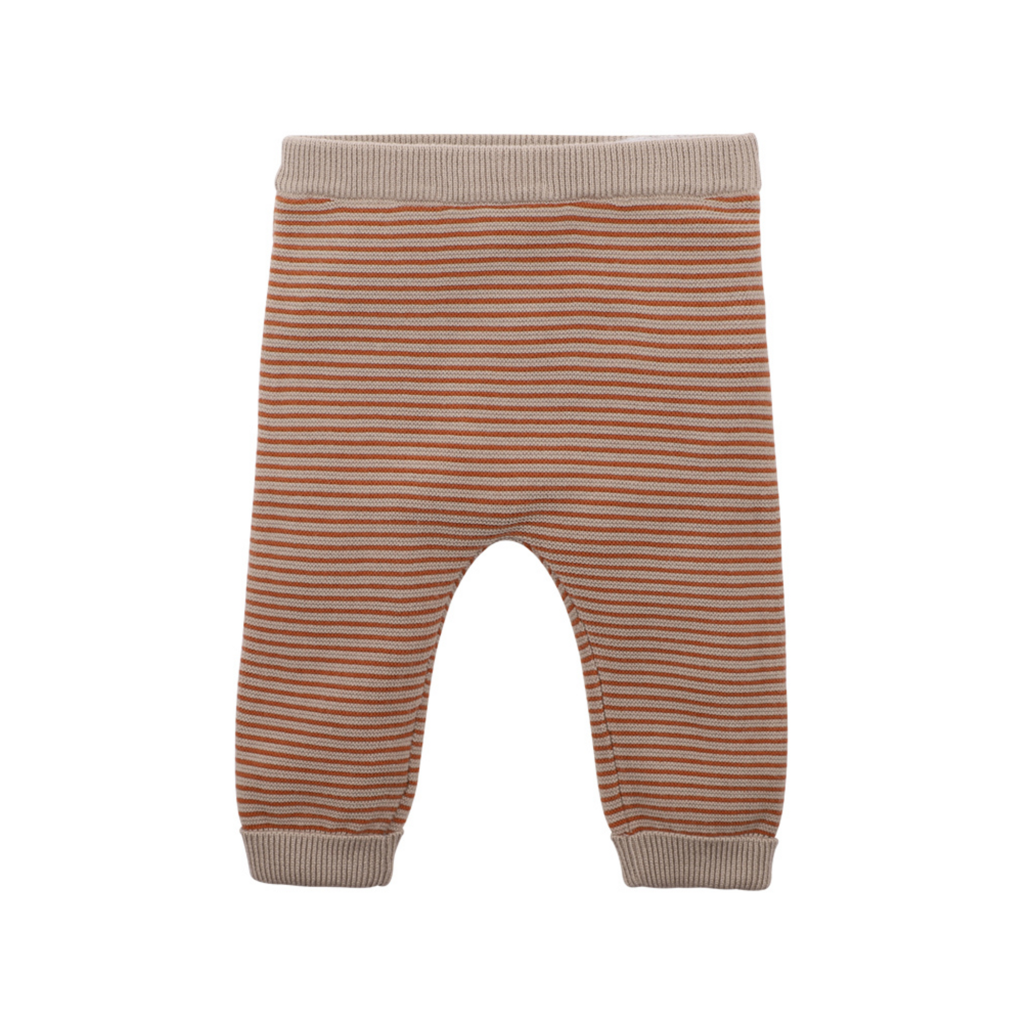 Bebe Eli Stripe Knitted Leggings - Chestnut Stripe