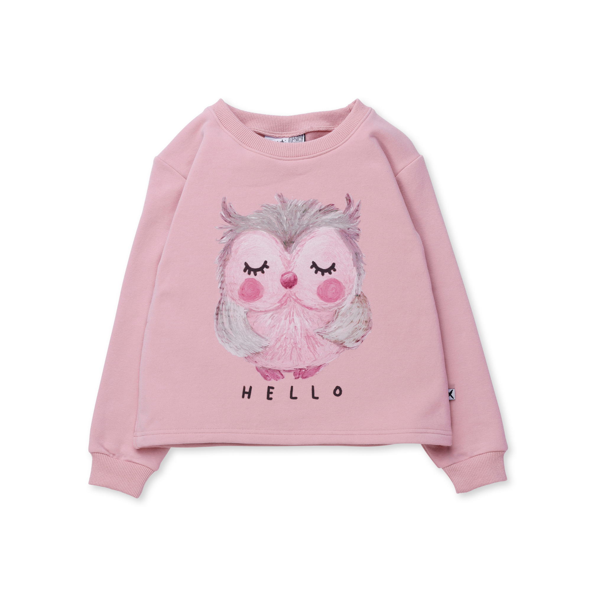 Minti Painted Owl Furry Crew - Muted Pink