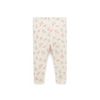 Purebaby Rib Leggings - Cloud Daisy