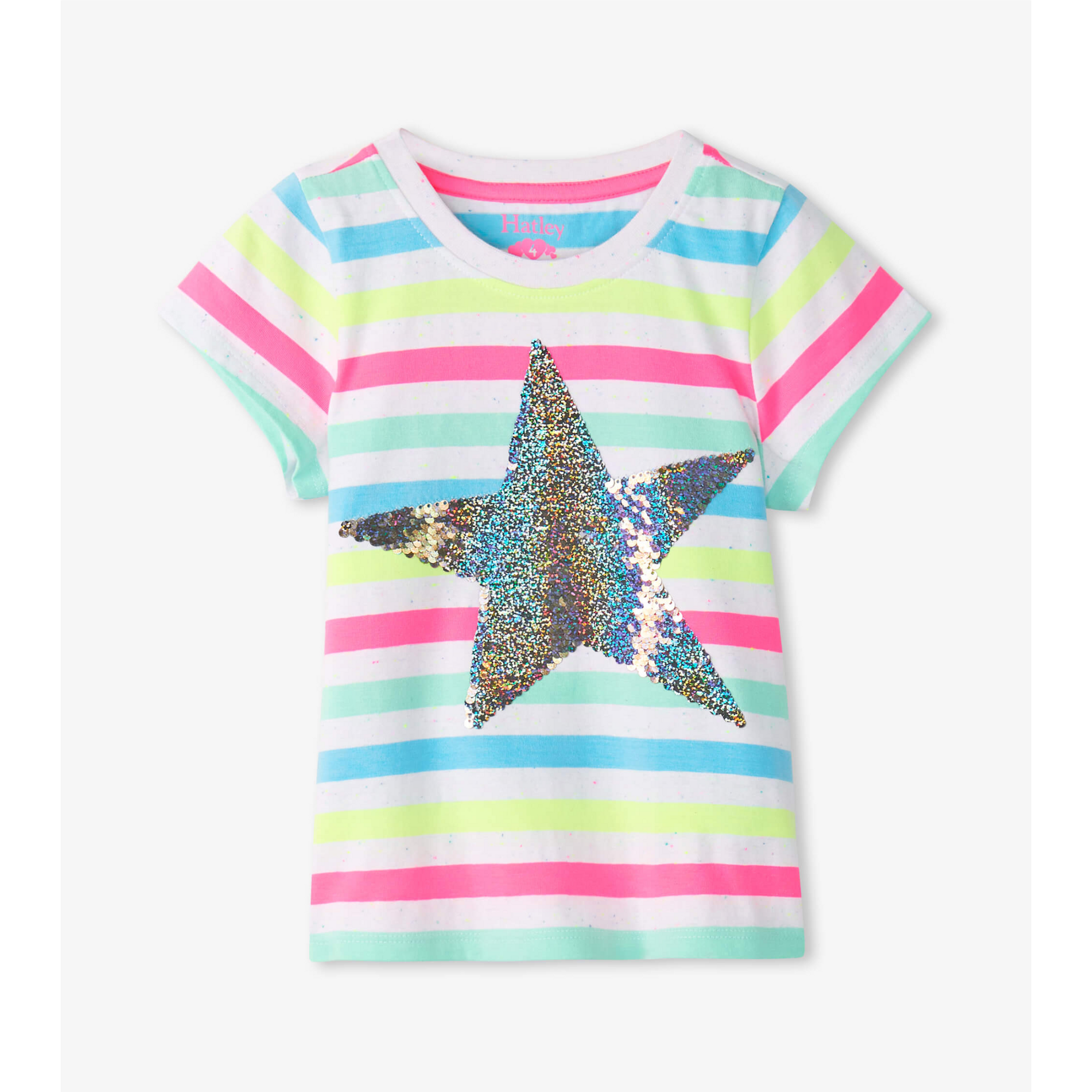 Hatley Summer Sea Stripes Graphic Tee - White