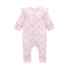 Purebaby Aster Print - Printed Zip Growsuit