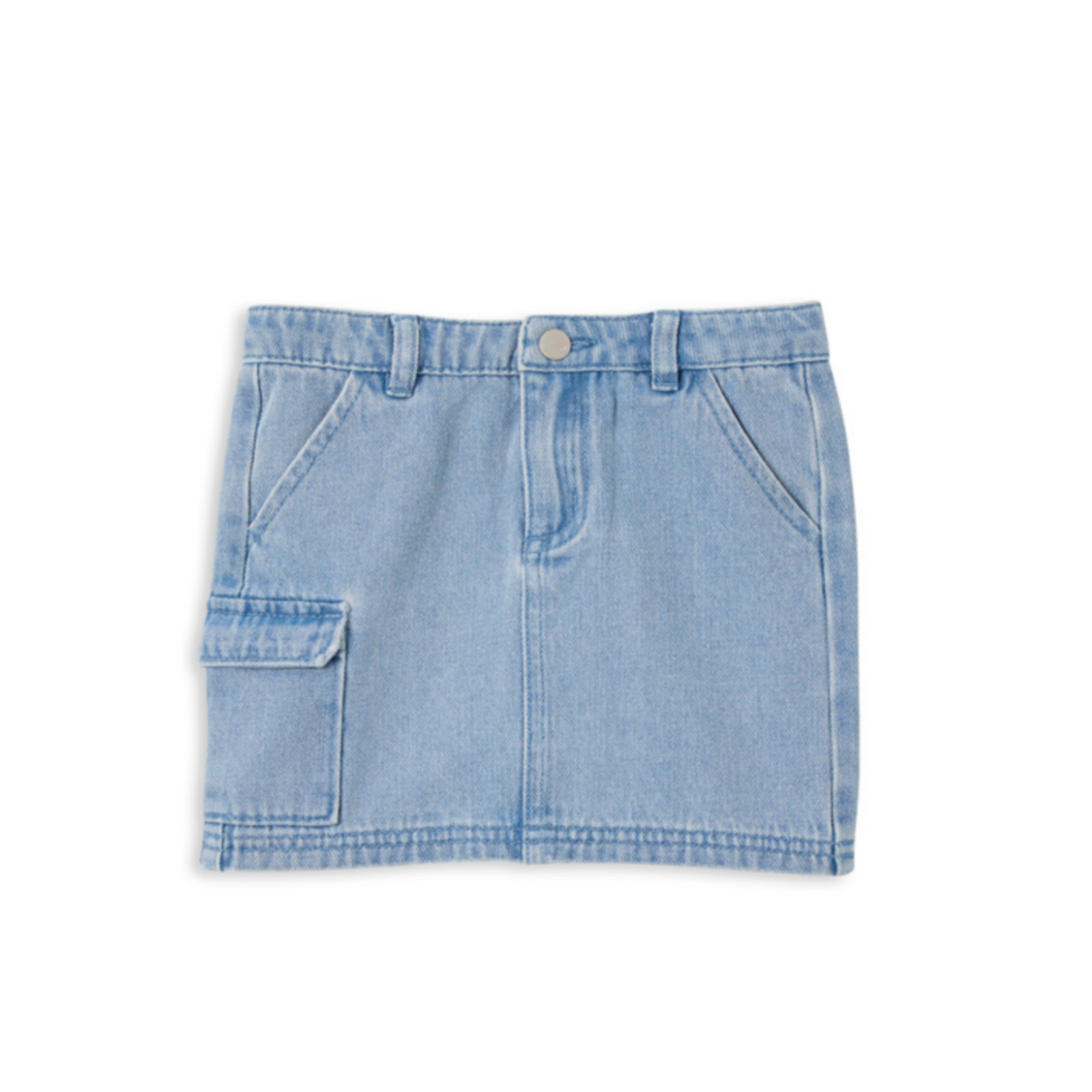 Milky Denim Skirt - Denim