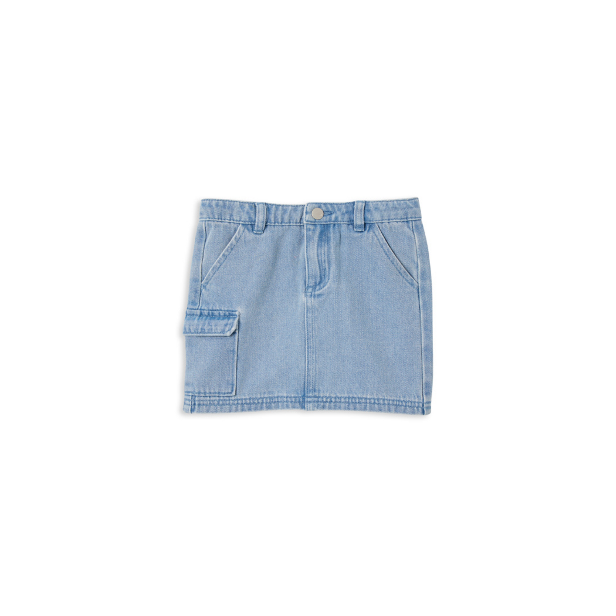 Milky Denim Skirt - Denim