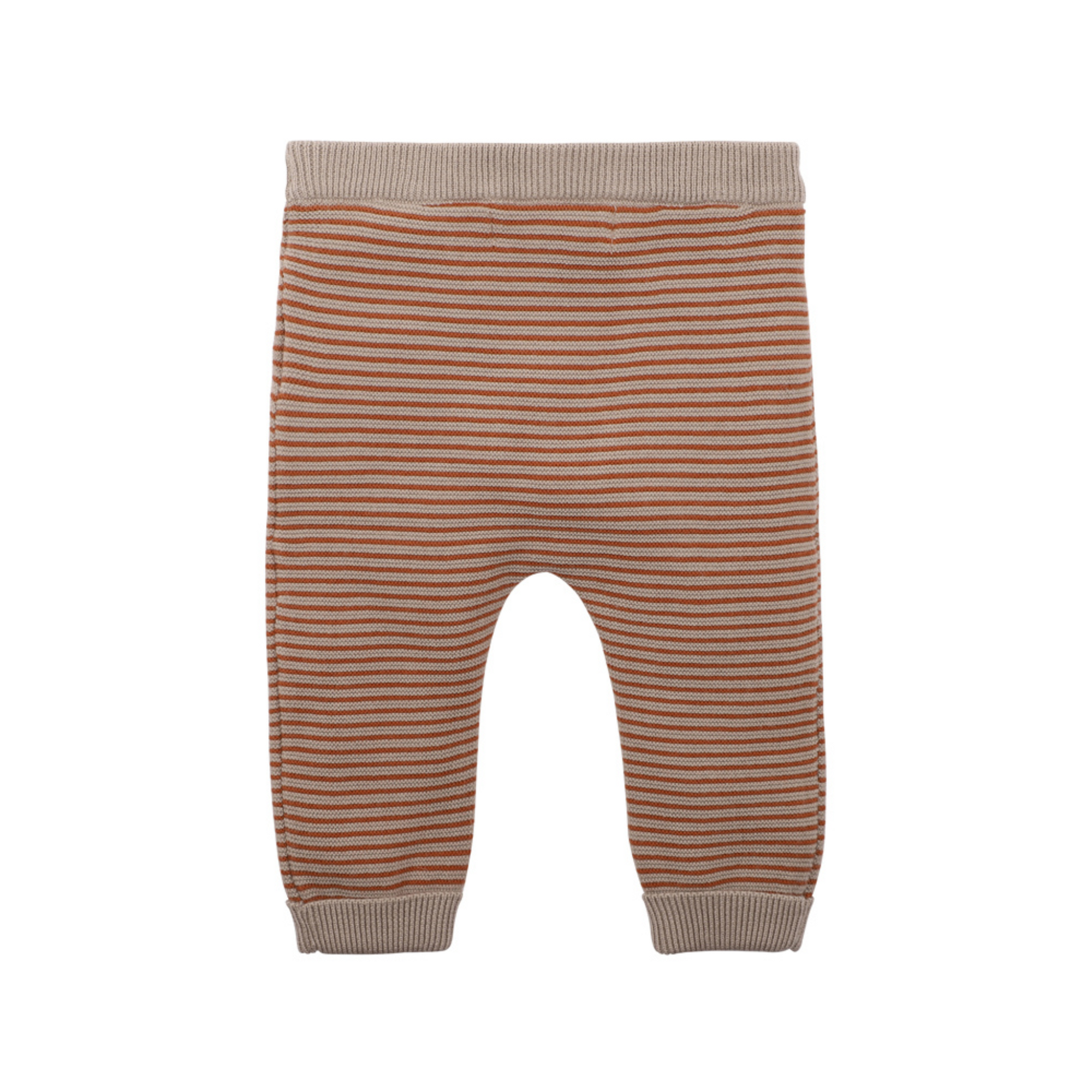 Bebe Eli Stripe Knitted Leggings - Chestnut Stripe