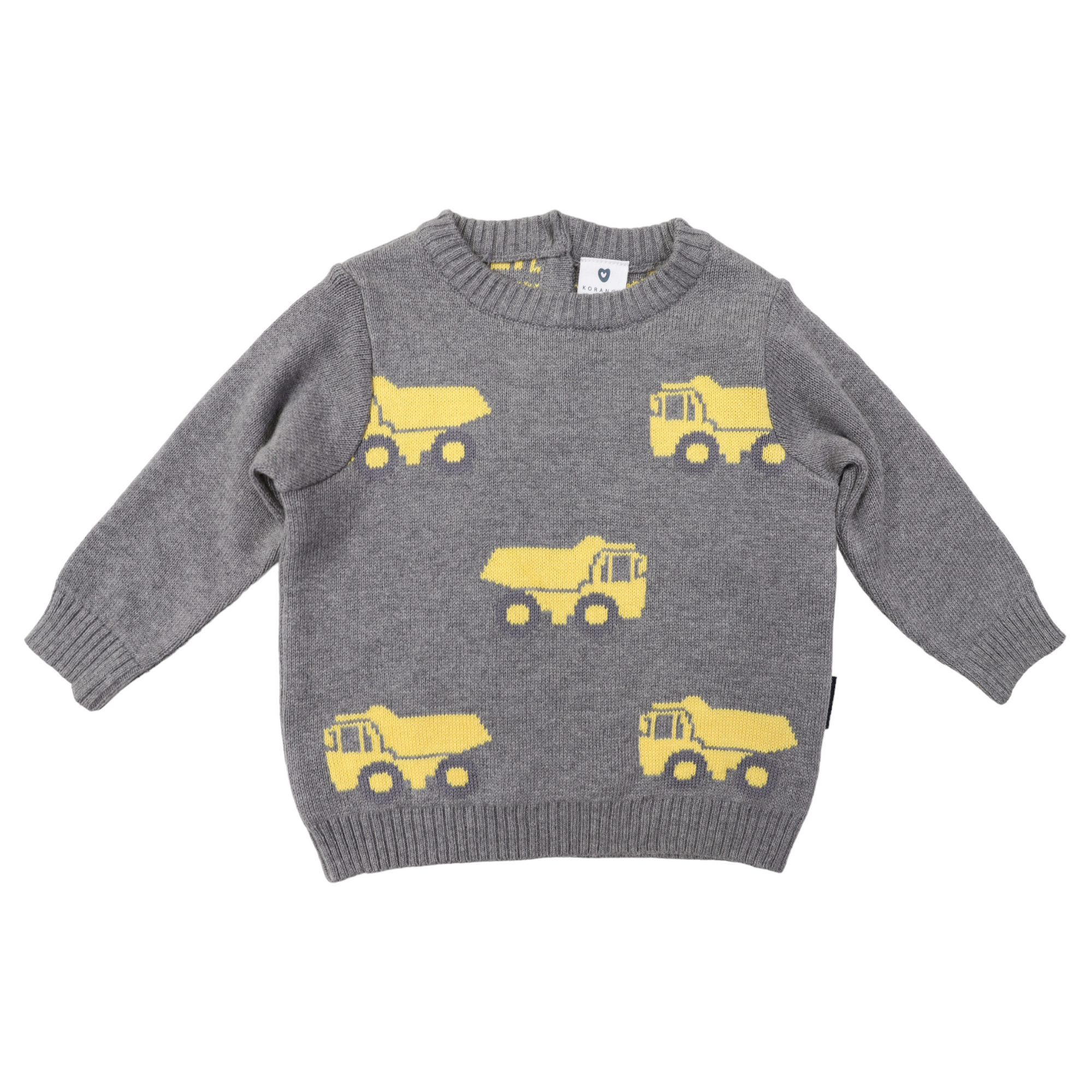 Korango Tip Truck Knit Sweater - Charcoal